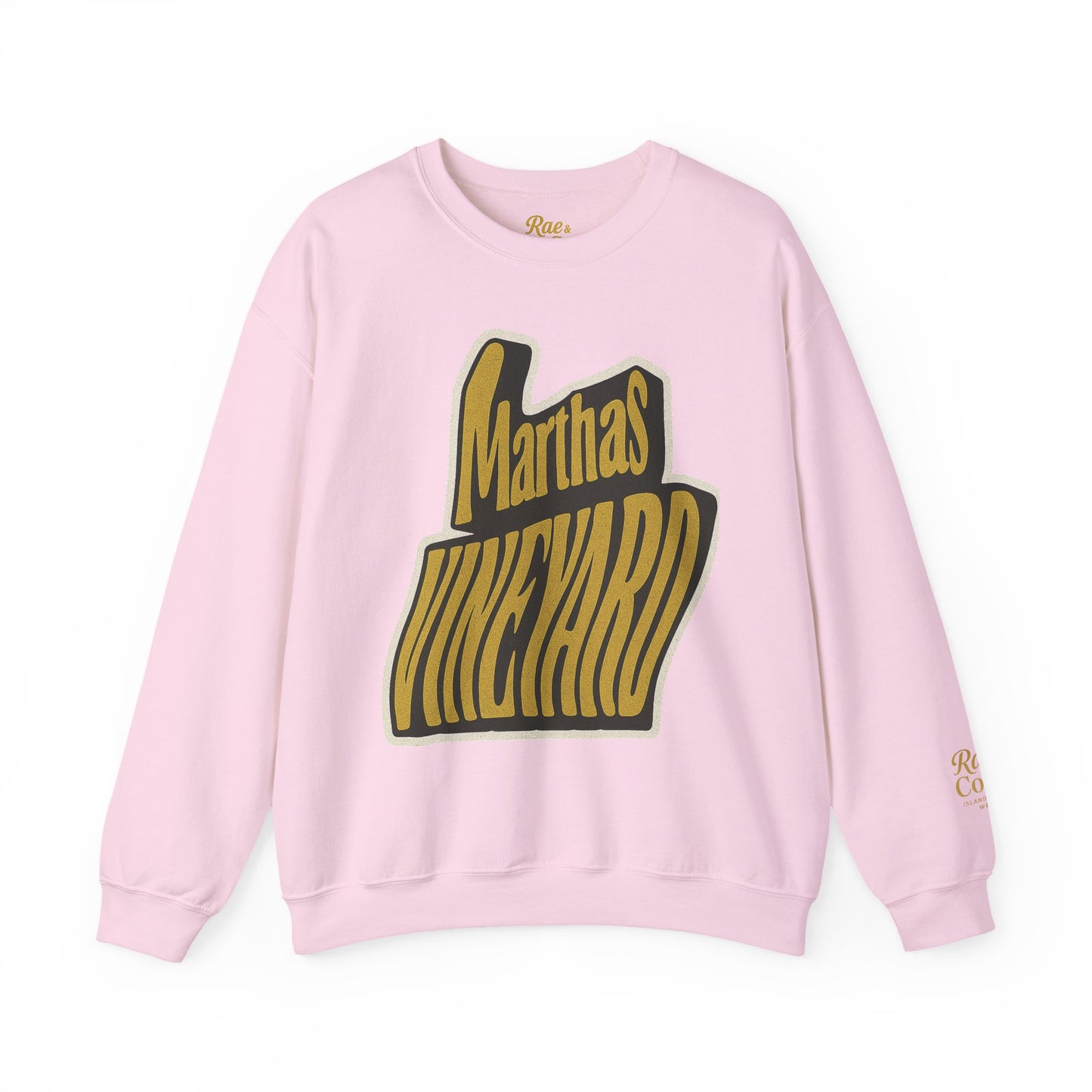 Wavy Martha’s Vineyard Crewneck Sweatshirt – Unisex Heavy Blend | Cozy Island Style