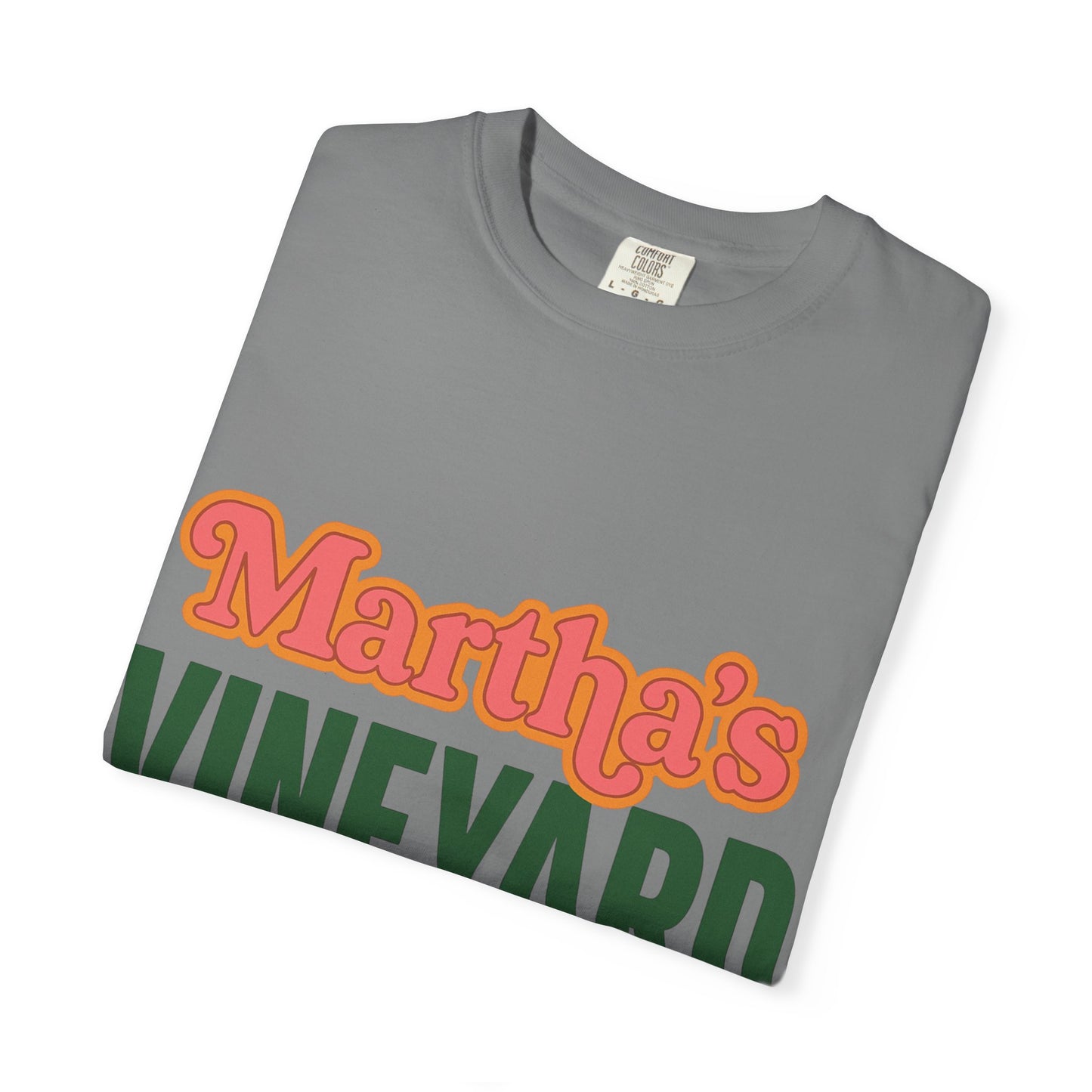 Retro Martha’s Vineyard Tee – Bold Vintage Lettering Unisex Island Shirt