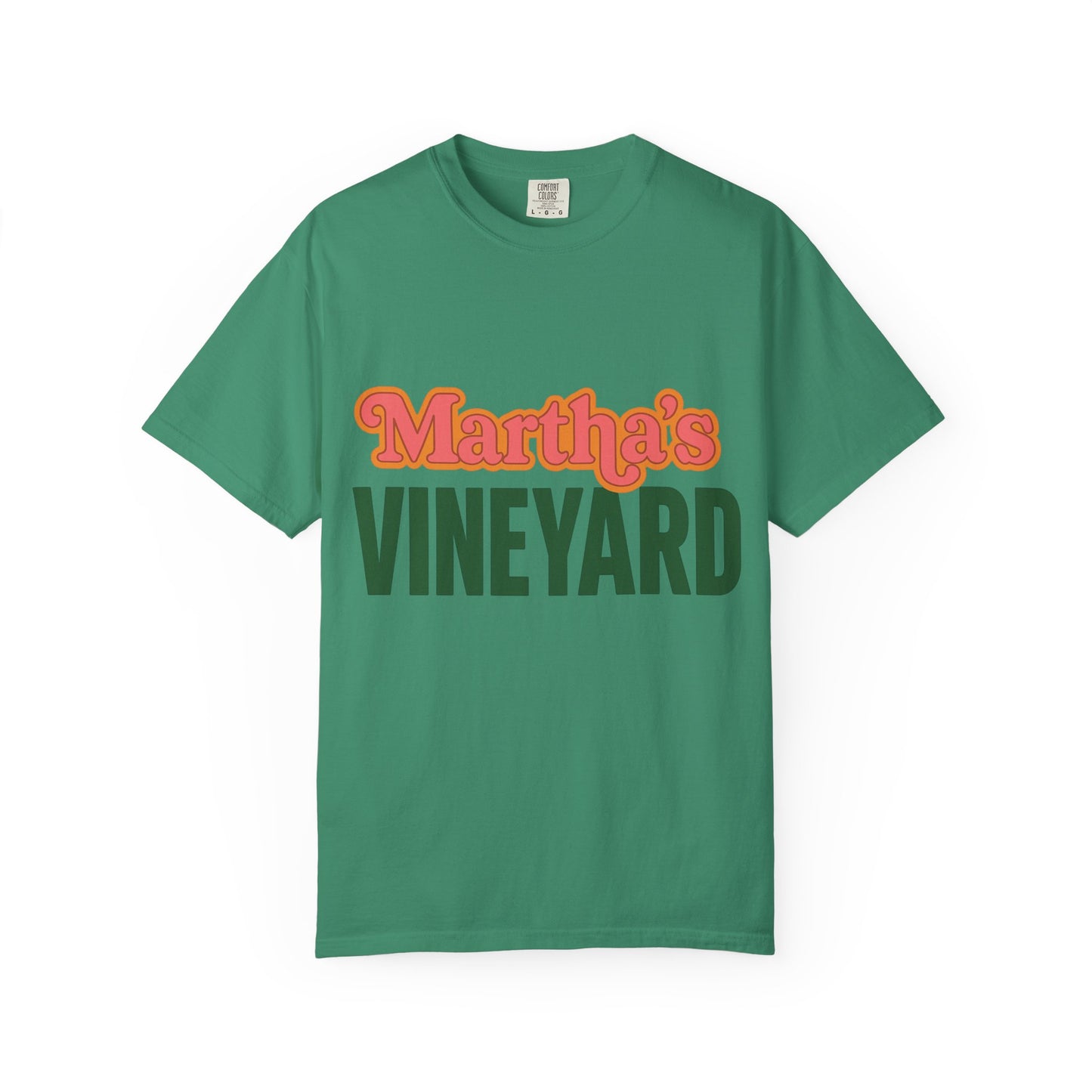 Retro Martha’s Vineyard Tee – Bold Vintage Lettering Unisex Island Shirt