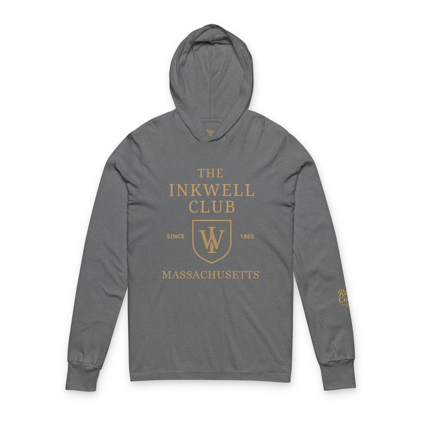 Inkwell Club Unisex Hooded Long Sleeve Tee, Casual Hoodie, Gift for Book Lovers, College Apparel, Cozy Layering Top