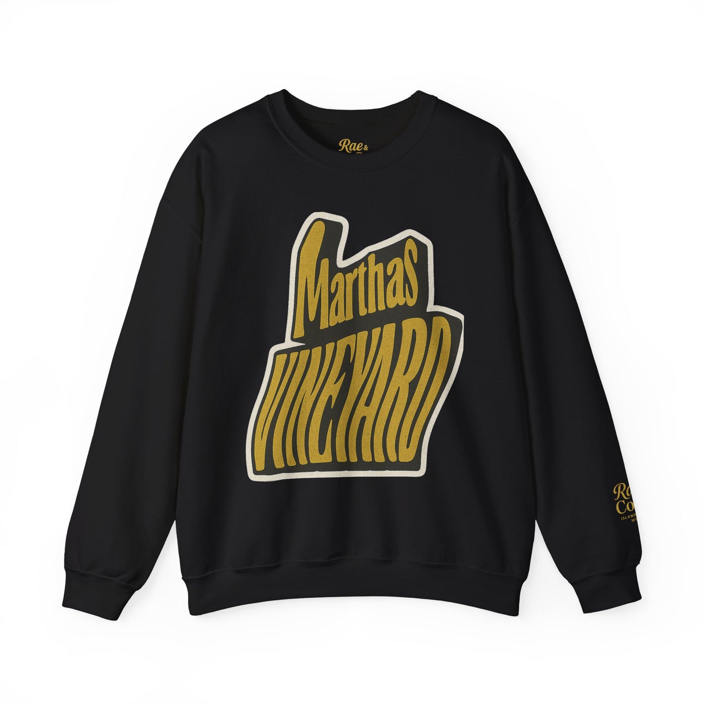 Wavy Martha’s Vineyard Crewneck Sweatshirt – Unisex Heavy Blend | Cozy Island Style