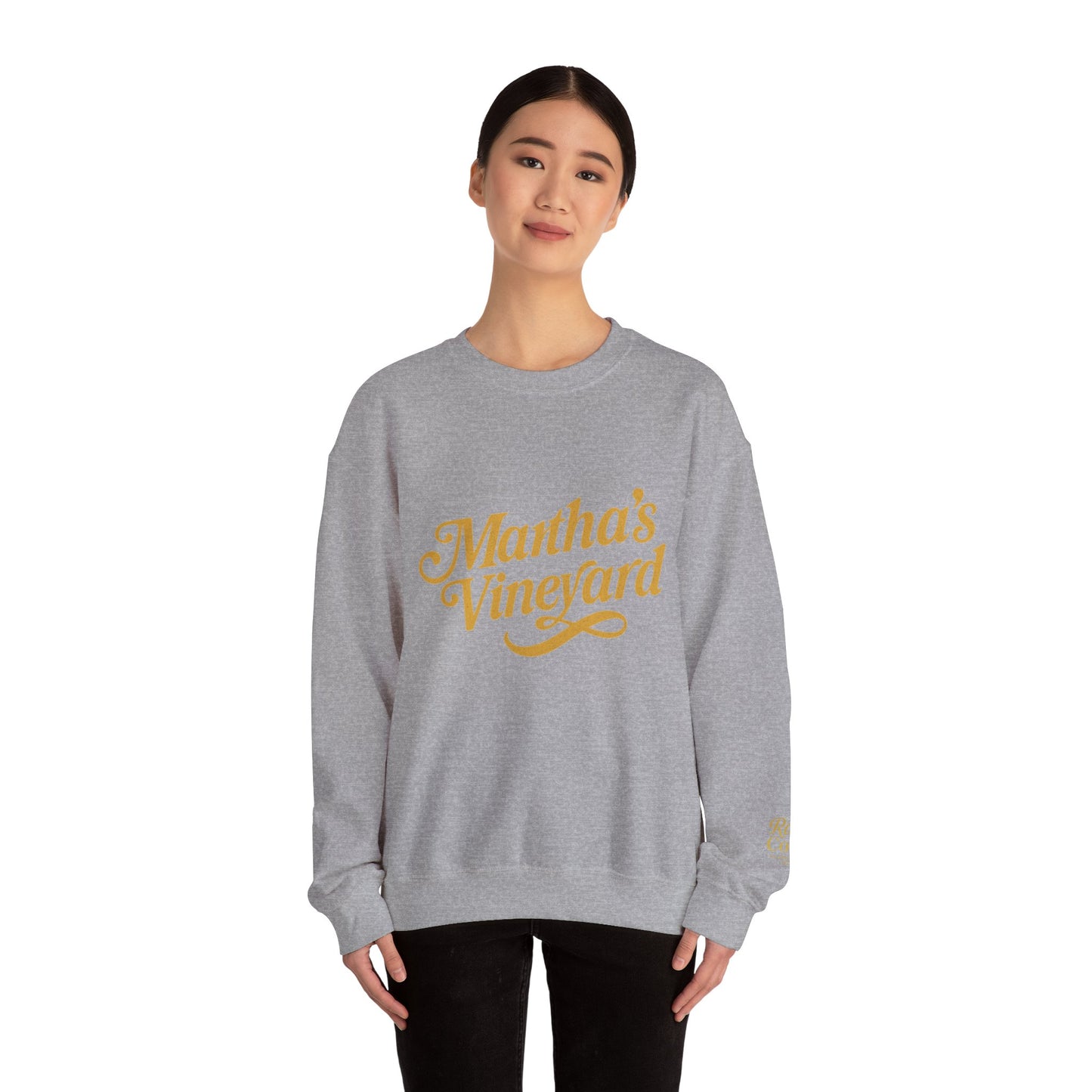 Cursive Martha’s Vineyard Crewneck Sweatshirt – Unisex Heavy Blend | Cozy Island Style