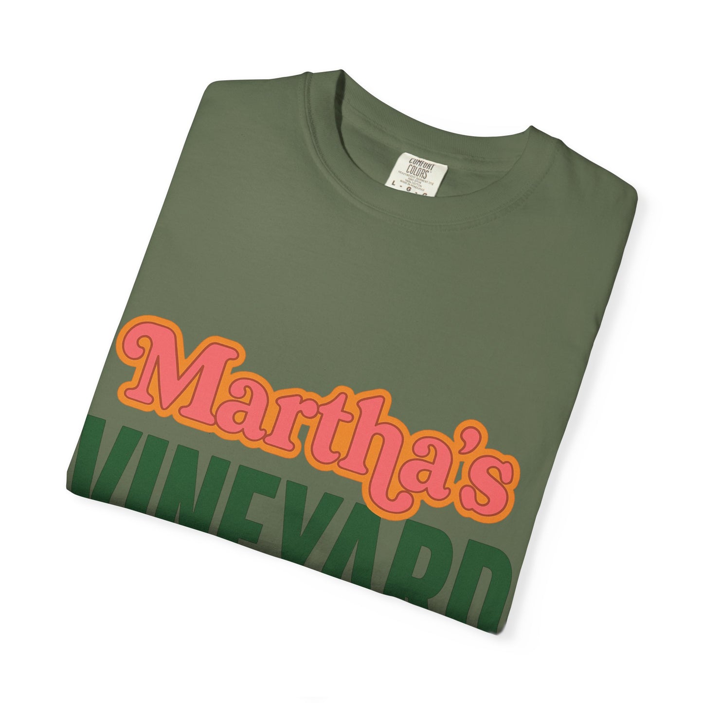 Retro Martha’s Vineyard Tee – Bold Vintage Lettering Unisex Island Shirt