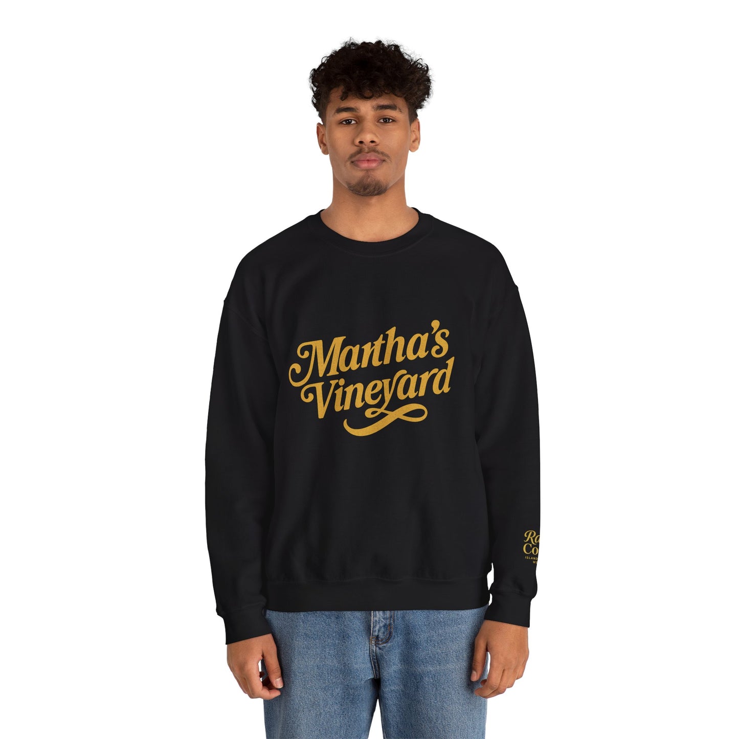 Cursive Martha’s Vineyard Crewneck Sweatshirt – Unisex Heavy Blend | Cozy Island Style