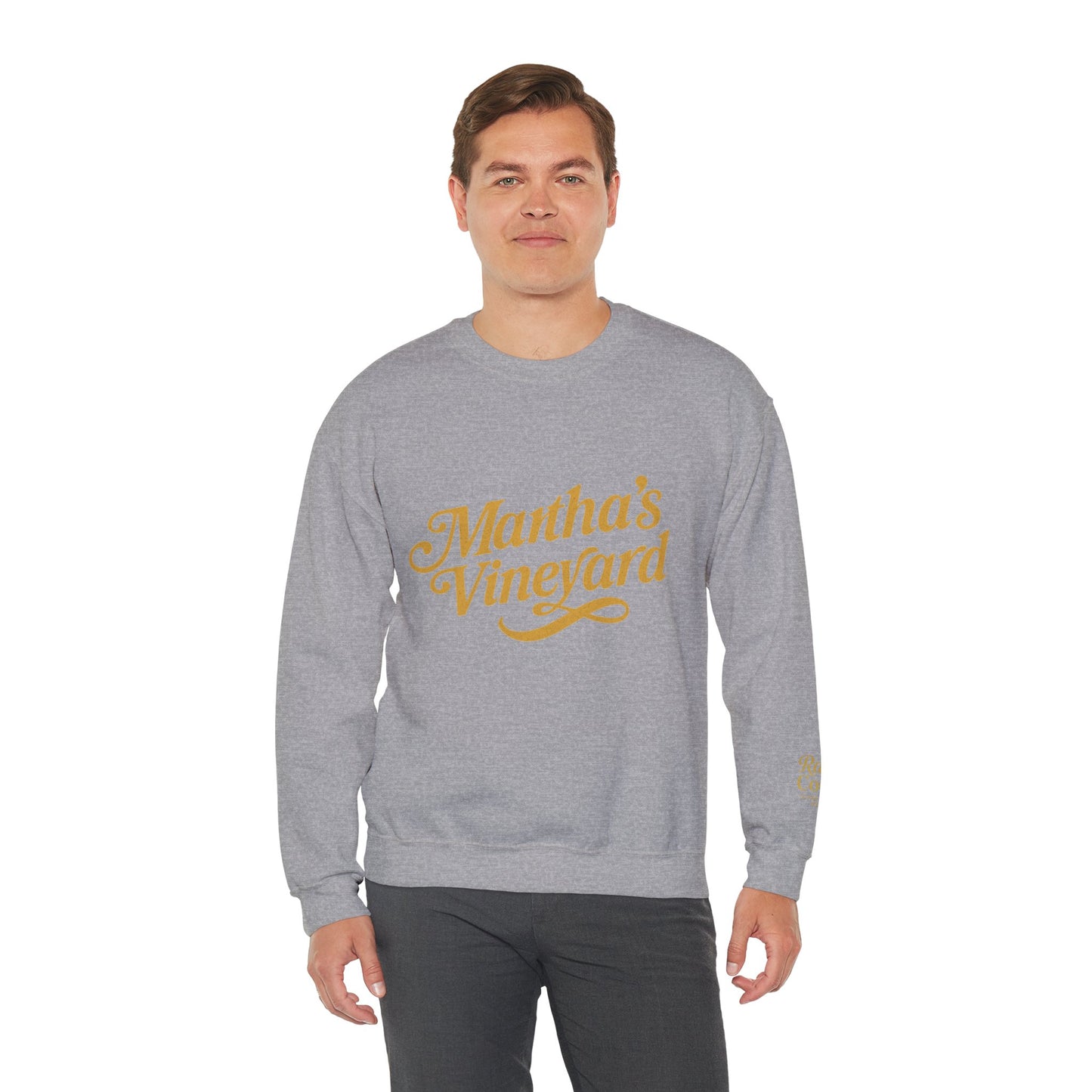Cursive Martha’s Vineyard Crewneck Sweatshirt – Unisex Heavy Blend | Cozy Island Style