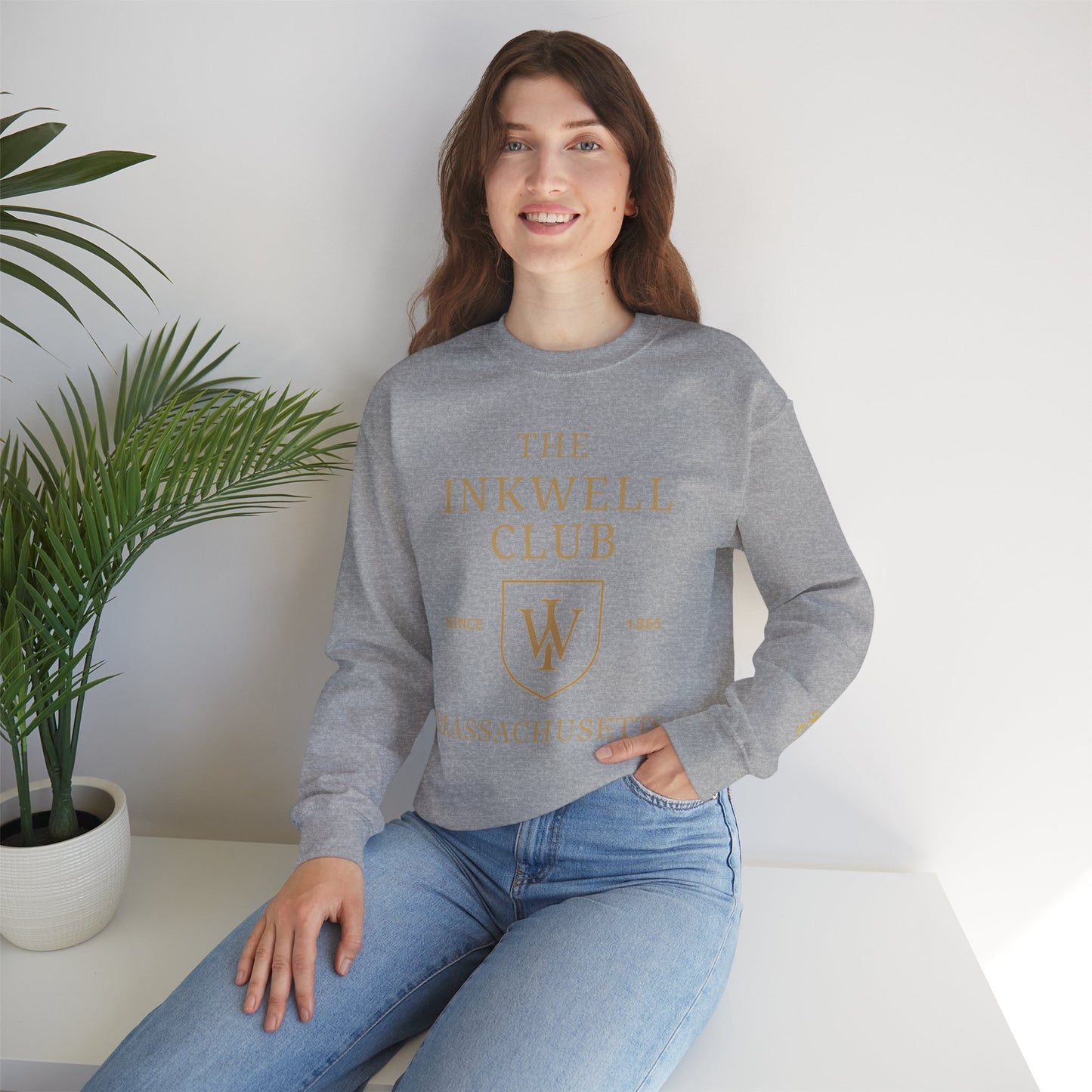 Inkwell Club Crewneck Sweatshirt – Martha’s Vineyard Classic | Unisex Heavy Blend