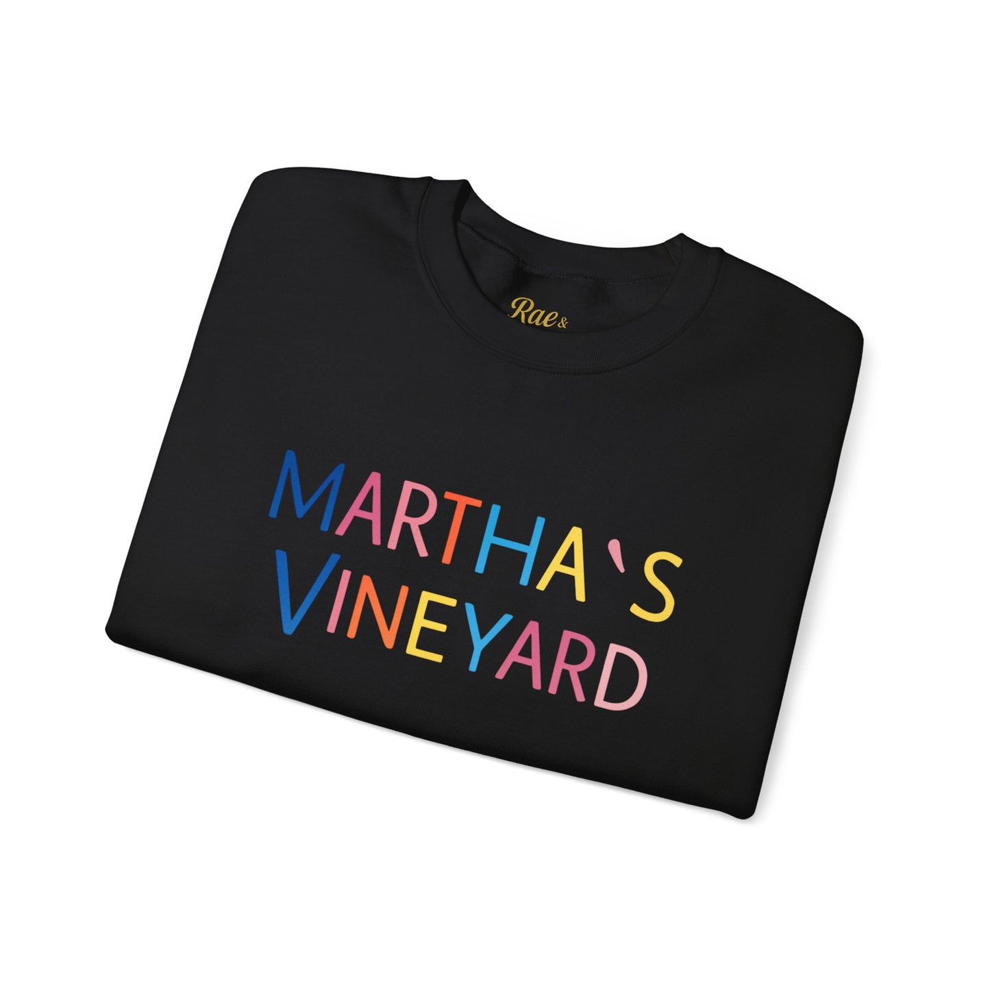 🌈 Colorful “Martha’s Vineyard” Typography Design