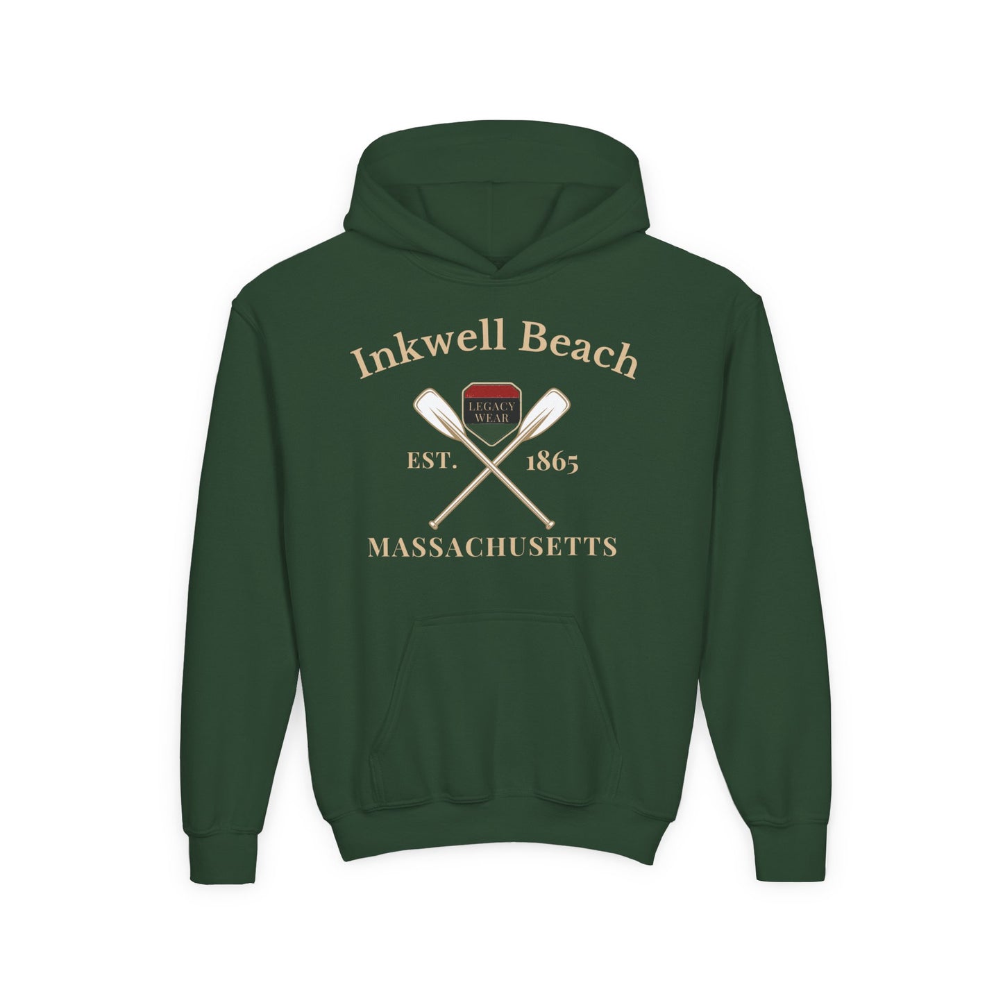 Vintage Inkwell Beach Youth Hoodie - Comfortable & Stylish Sweatshirt for Adventurous Kids