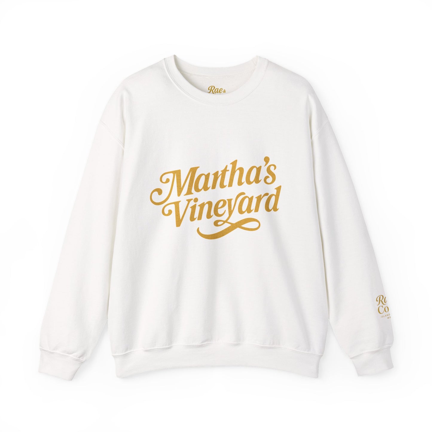Cursive Martha’s Vineyard Crewneck Sweatshirt – Unisex Heavy Blend | Cozy Island Style