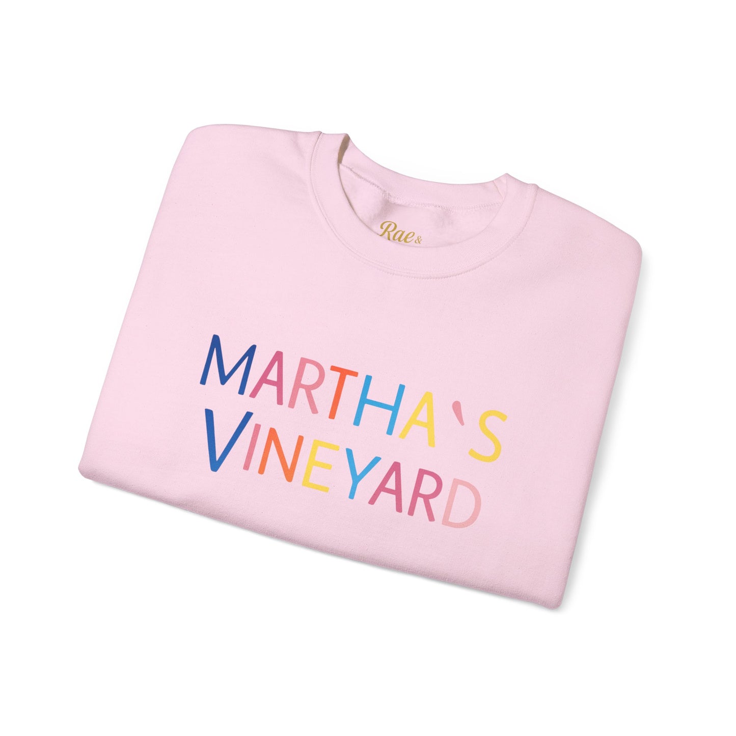 🌈 Colorful “Martha’s Vineyard” Typography Design