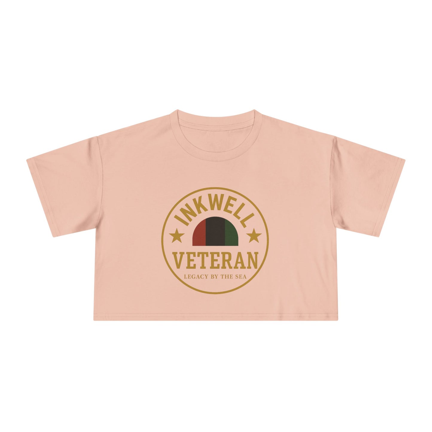 Crop Tee - Inkwell Veteran Crop Top for Women