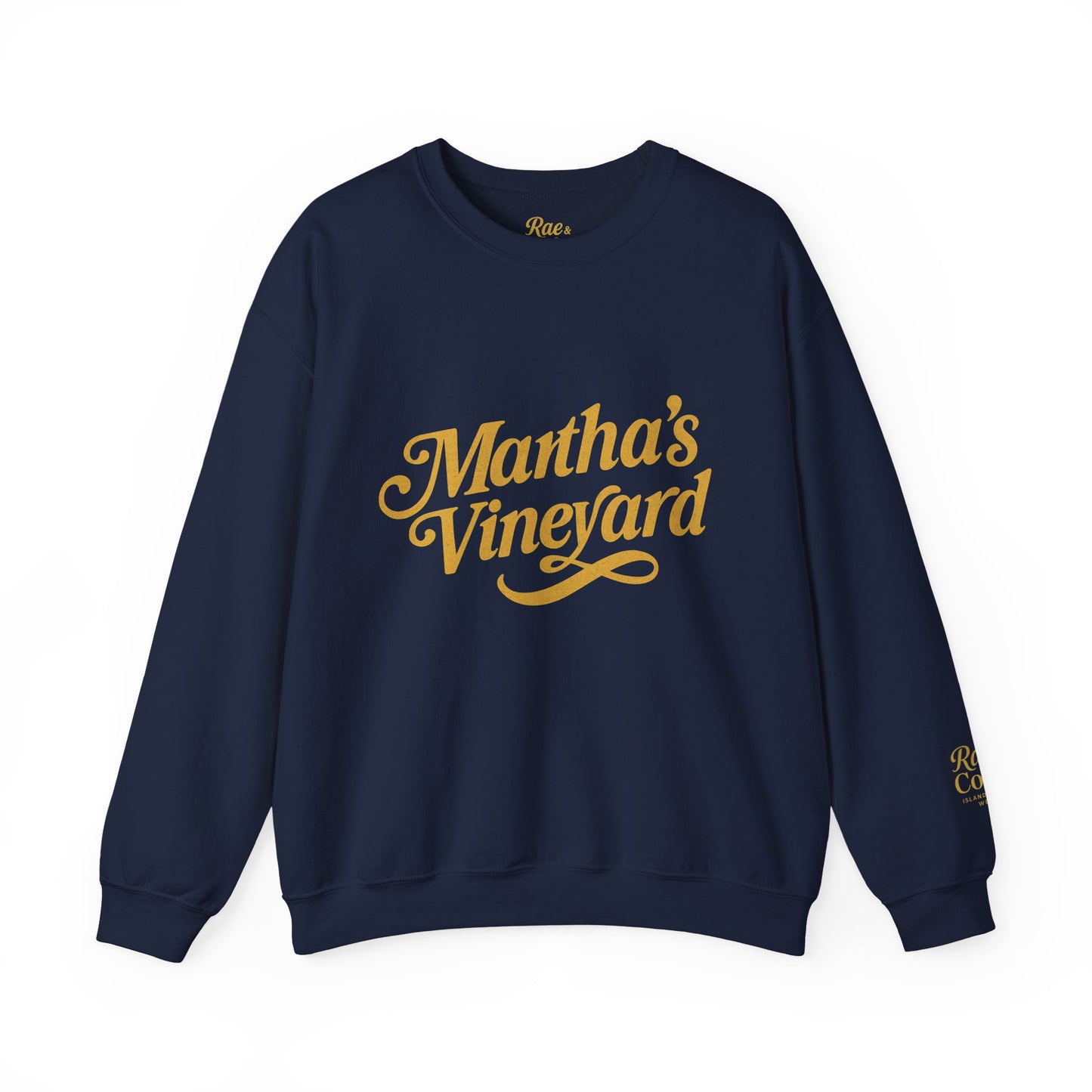 Cursive Martha’s Vineyard Crewneck Sweatshirt – Unisex Heavy Blend | Cozy Island Style
