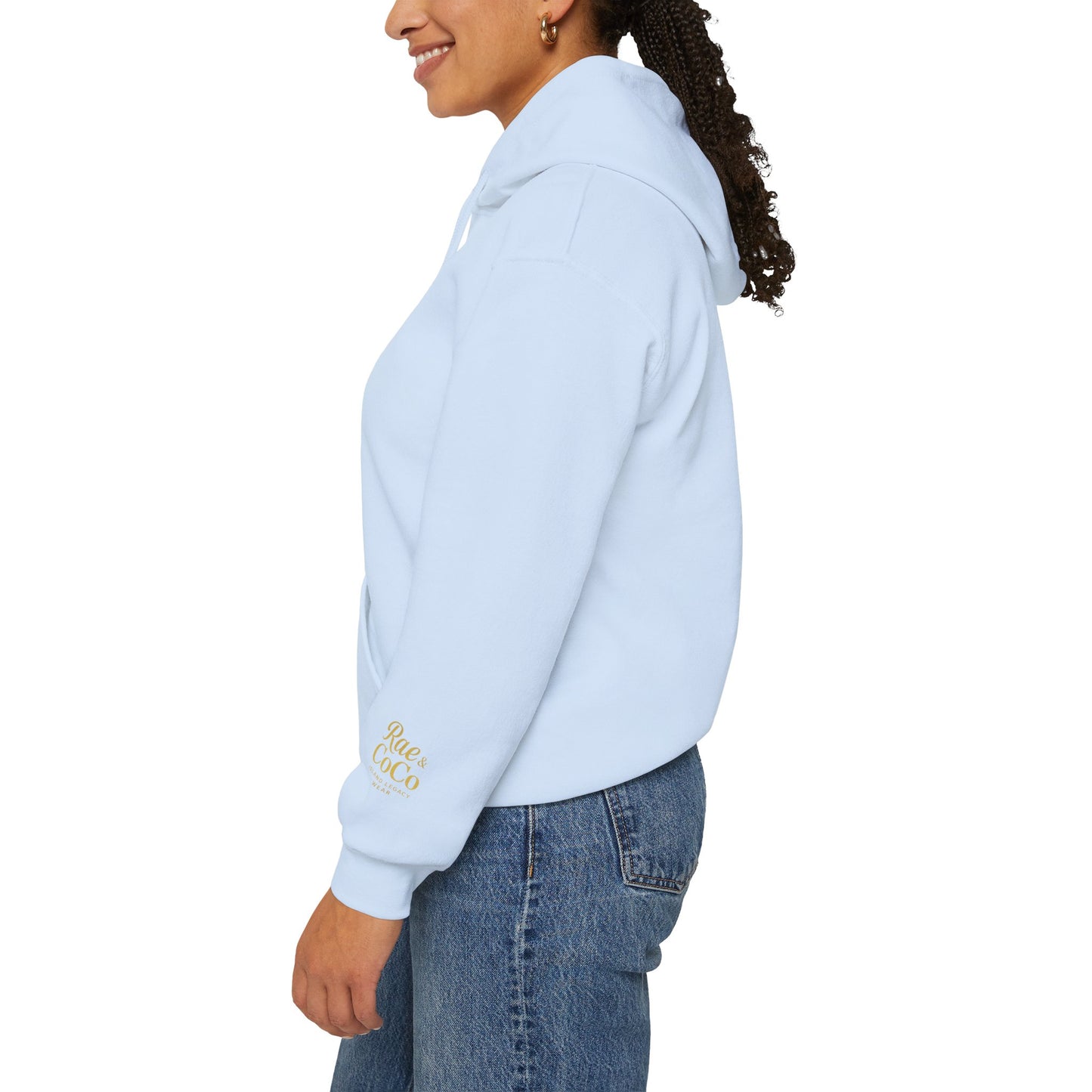 Martha’s Vineyard Hoodie – Unisex Heavy Blend with Cursive Yellow & Black Lettering