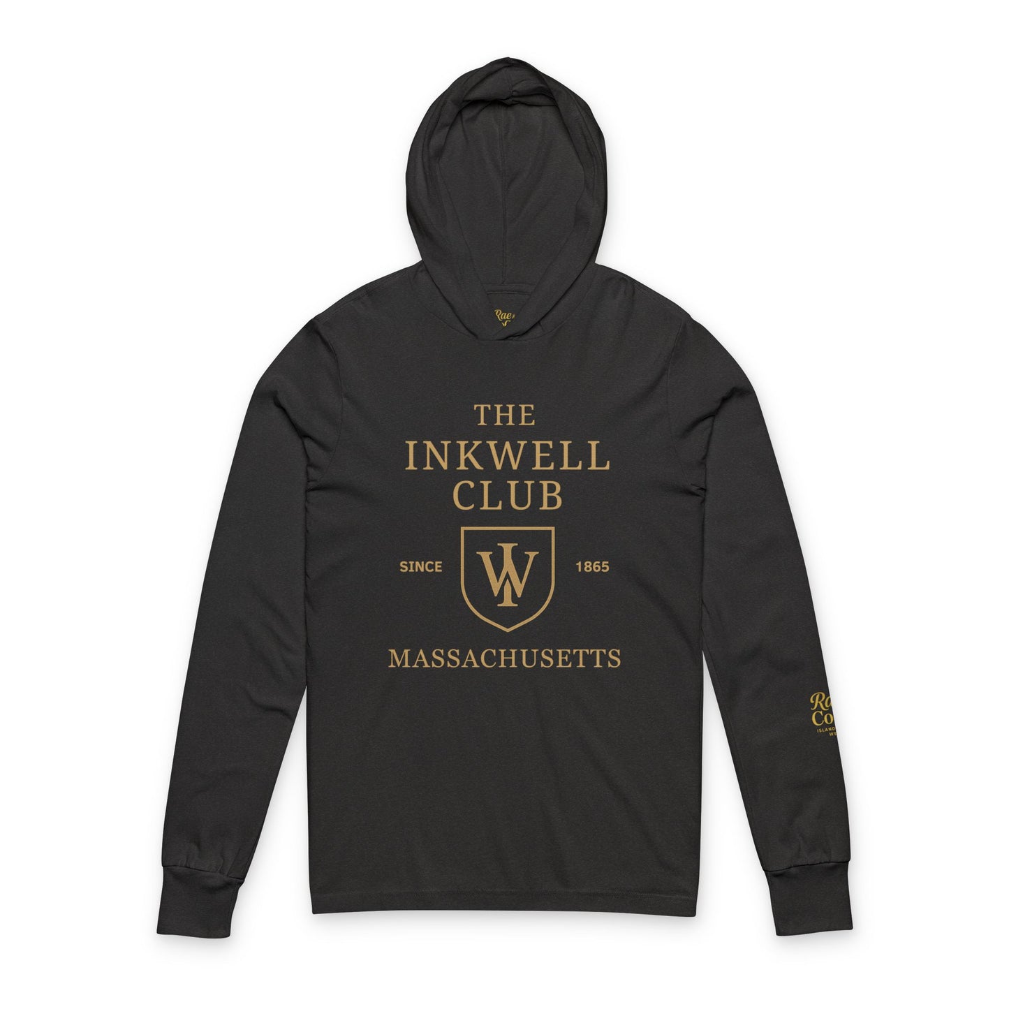 Inkwell Club Unisex Hooded Long Sleeve Tee, Casual Hoodie, Gift for Book Lovers, College Apparel, Cozy Layering Top