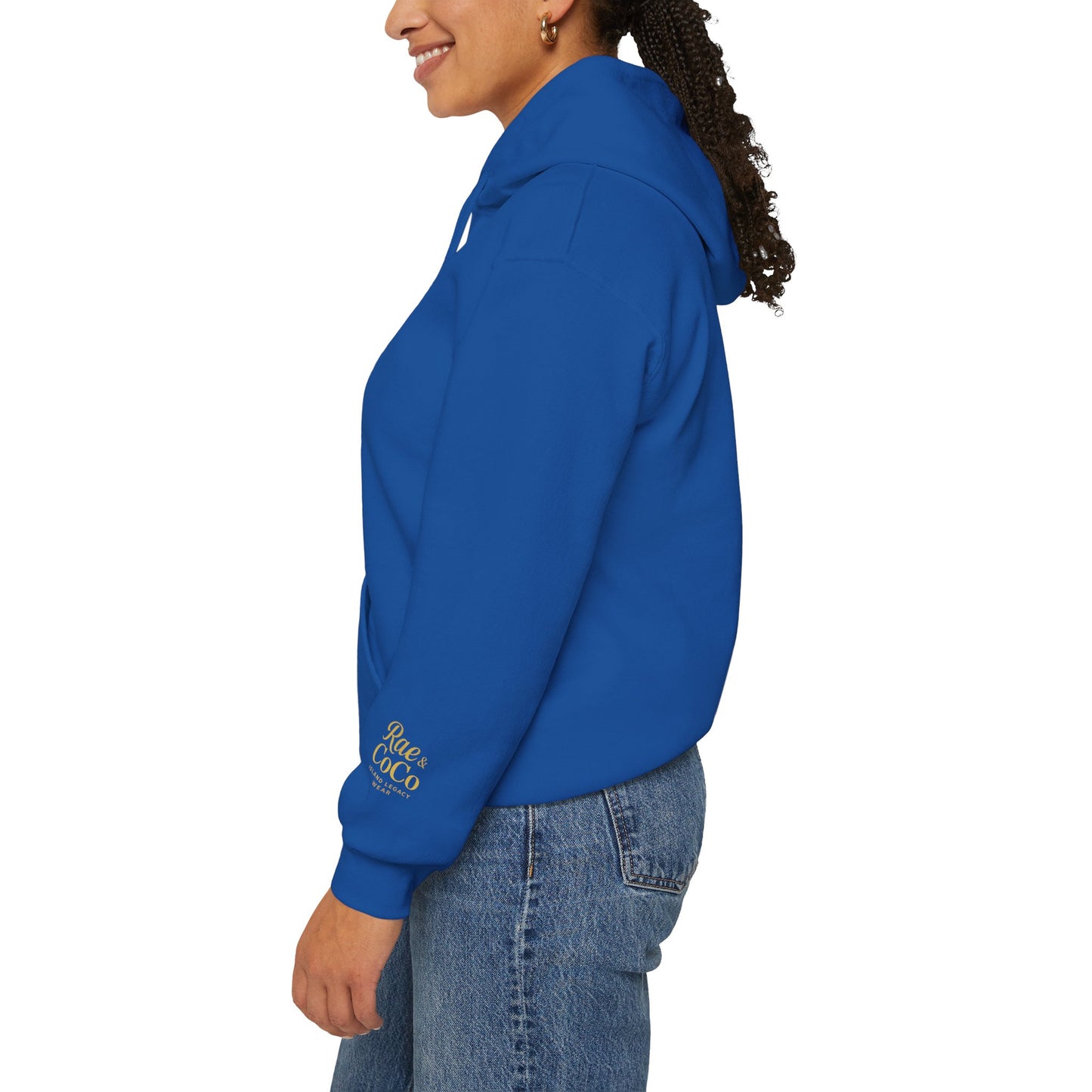 Martha’s Vineyard Hoodie – Unisex Heavy Blend with Cursive Yellow & Black Lettering