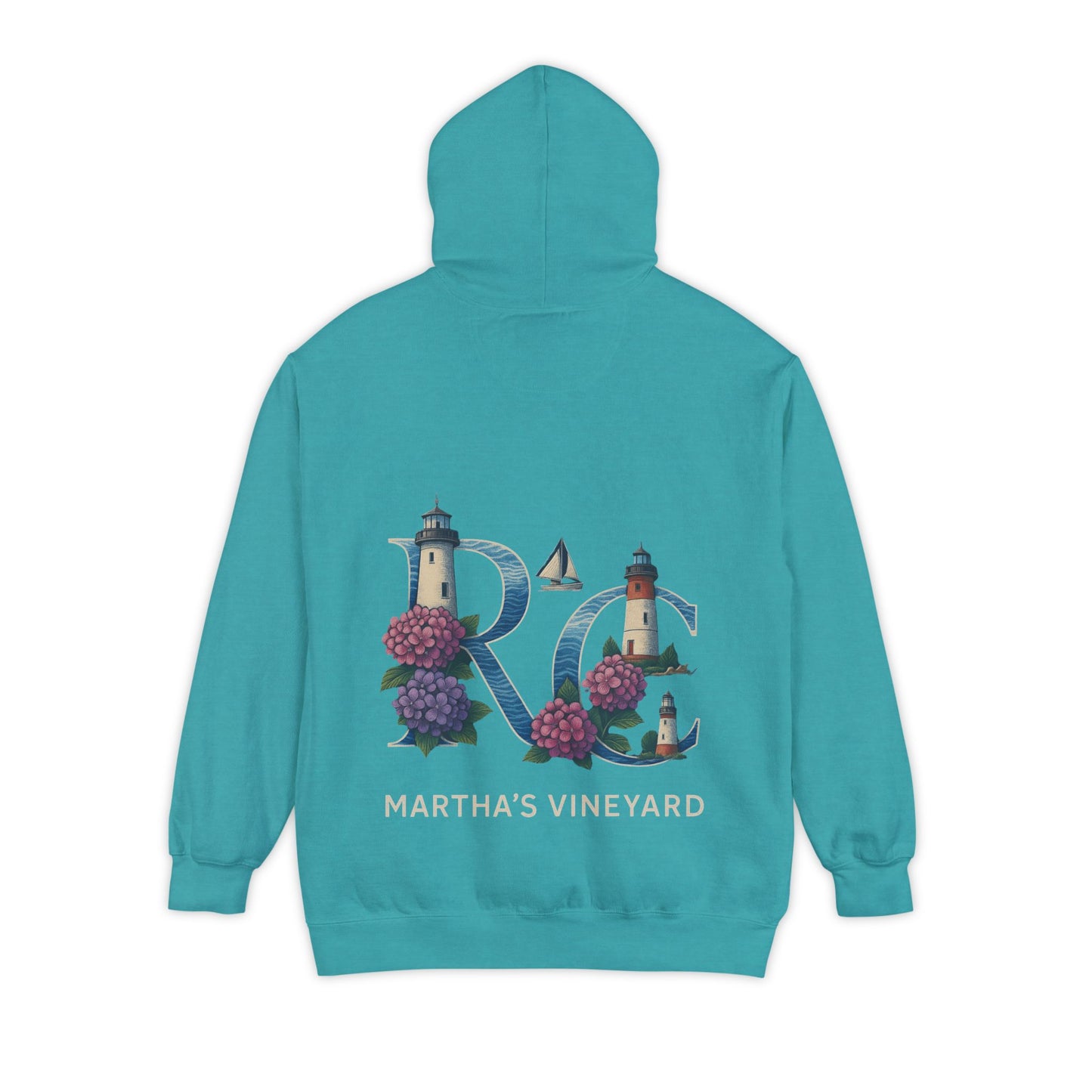 Rae & Coco Martha’s Vineyard Garment-Dyed Hoodie – Vintage Coastal Comfort, Unisex Island Style