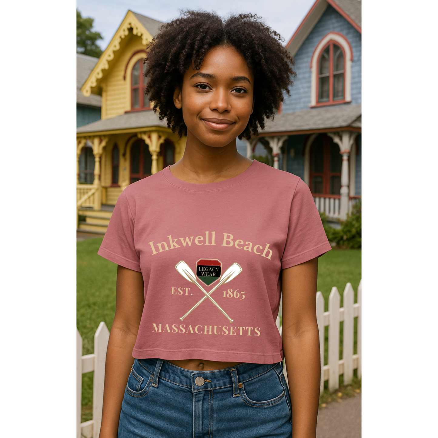 Inkwell Beach Legacy Wear Crop Tee – Martha’s Vineyard Massachusetts
