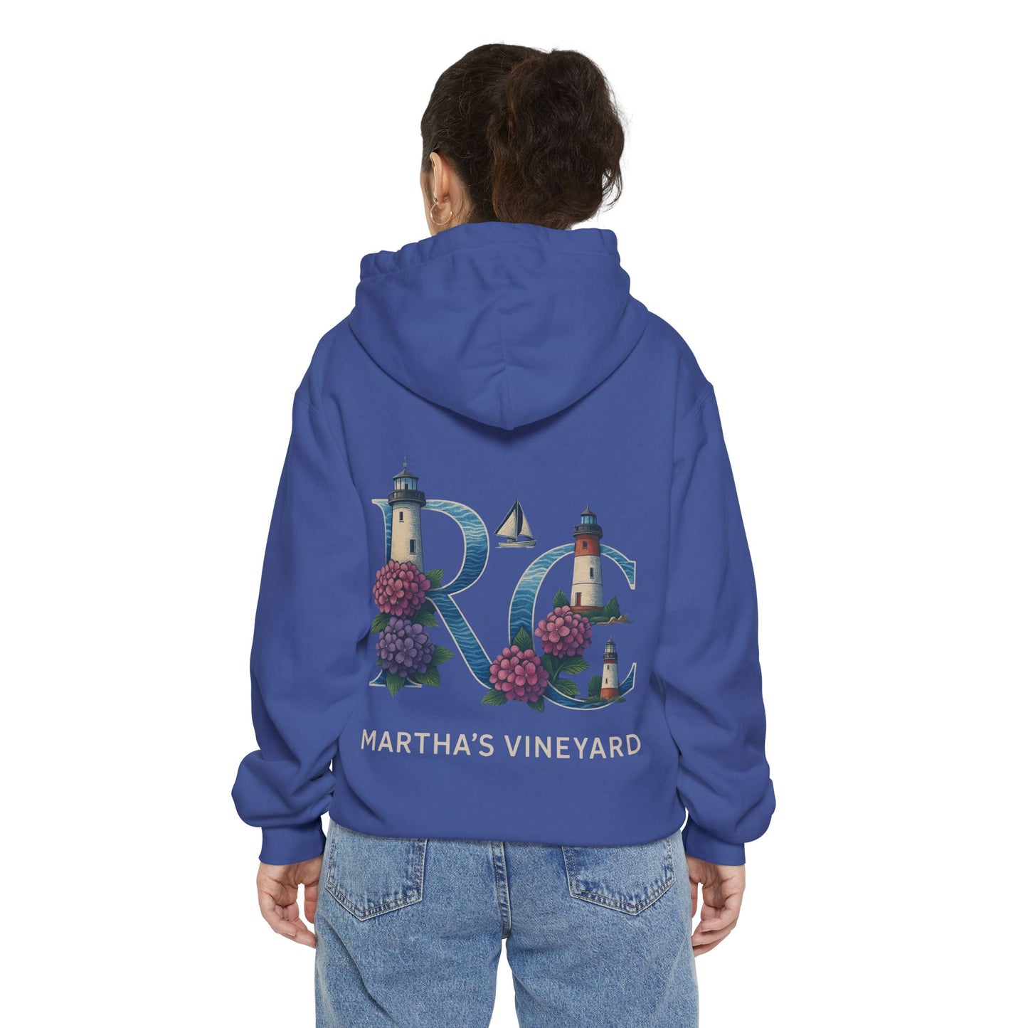 Rae & Coco Martha’s Vineyard Garment-Dyed Hoodie – Vintage Coastal Comfort, Unisex Island Style