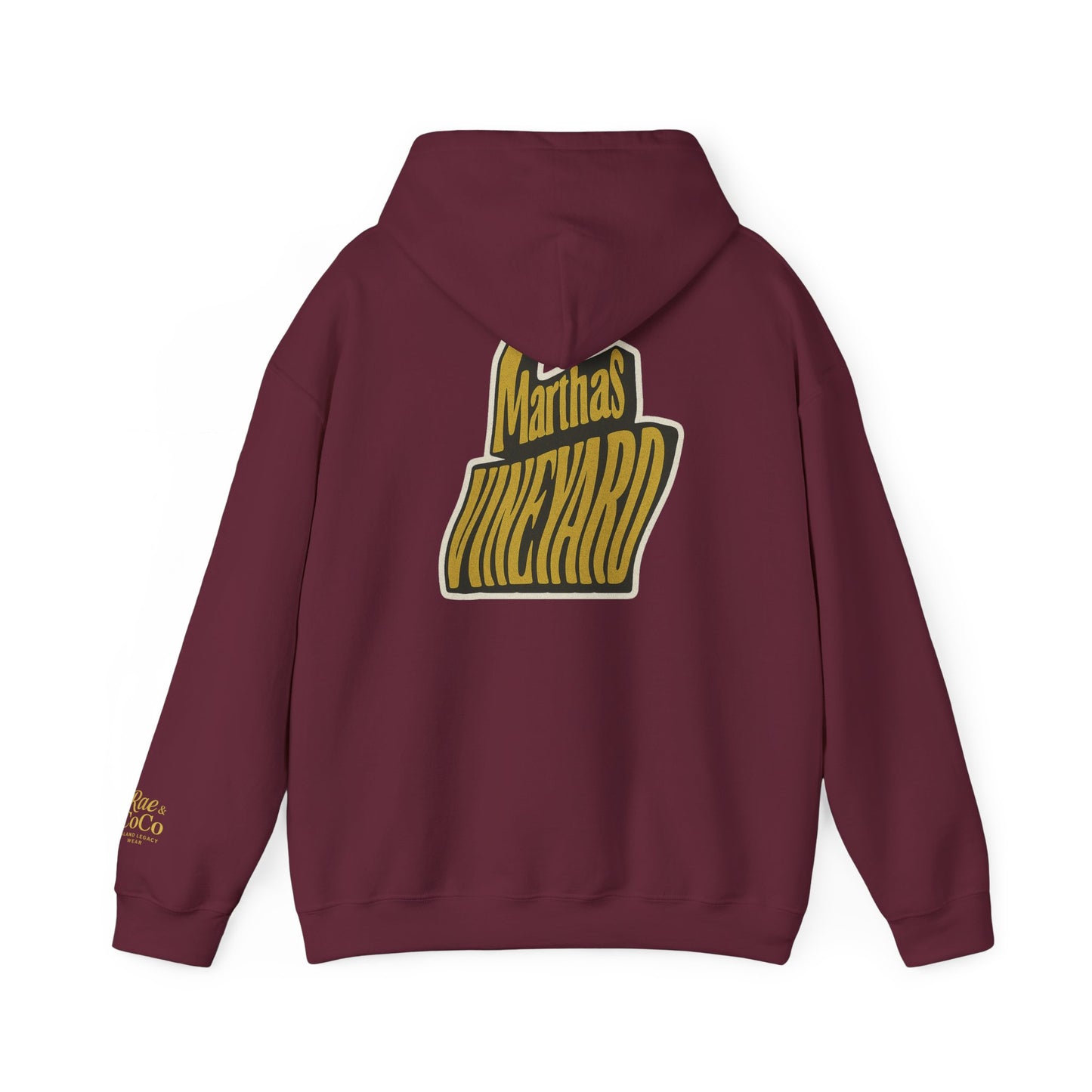Wavy Martha’s Vineyard Hoodie – Unisex Heavy Blend Sweatshirt, Cozy & Stylish Coastal Wear
