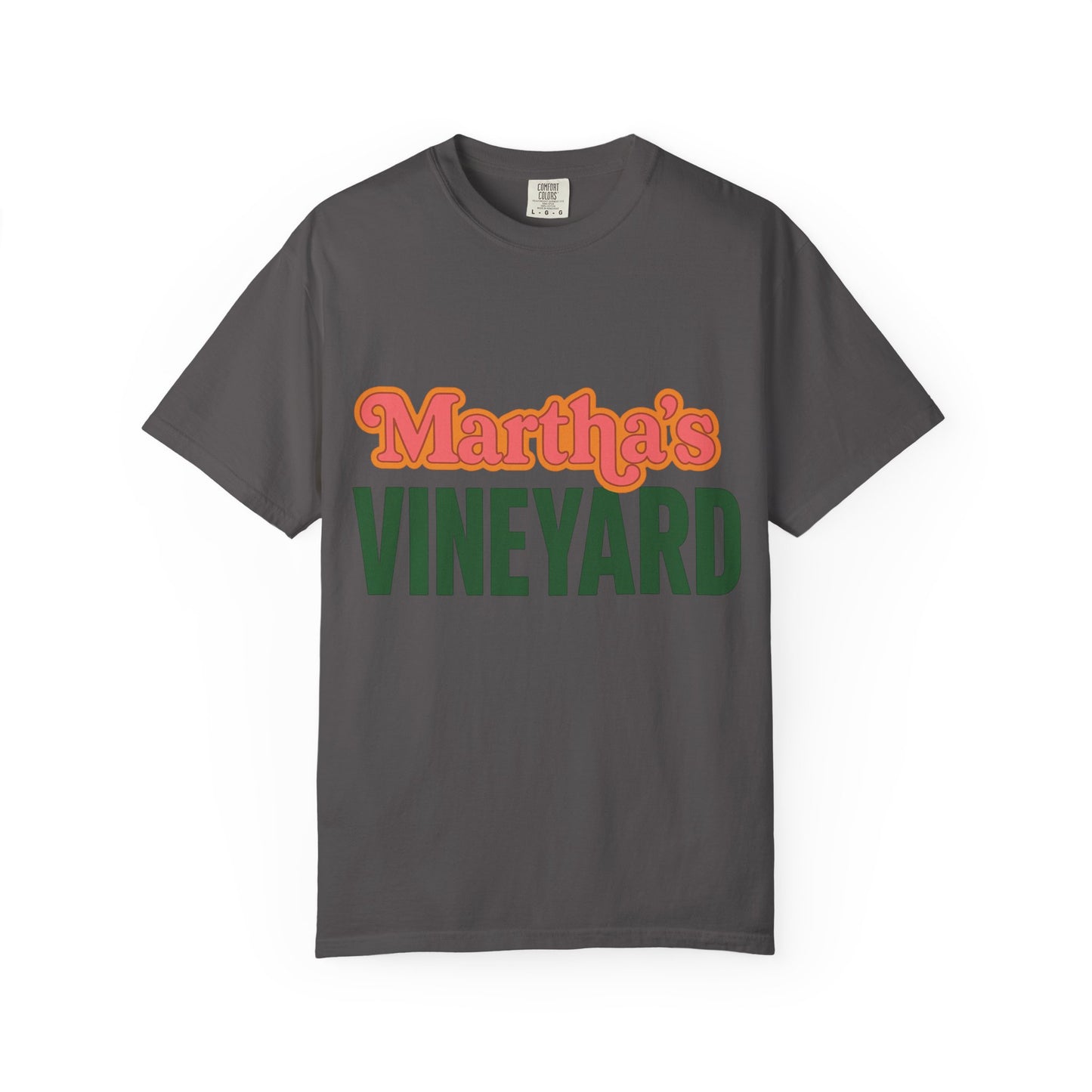 Retro Martha’s Vineyard Tee – Bold Vintage Lettering Unisex Island Shirt