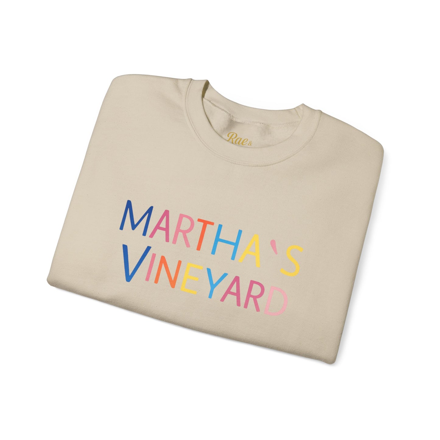 🌈 Colorful “Martha’s Vineyard” Typography Design