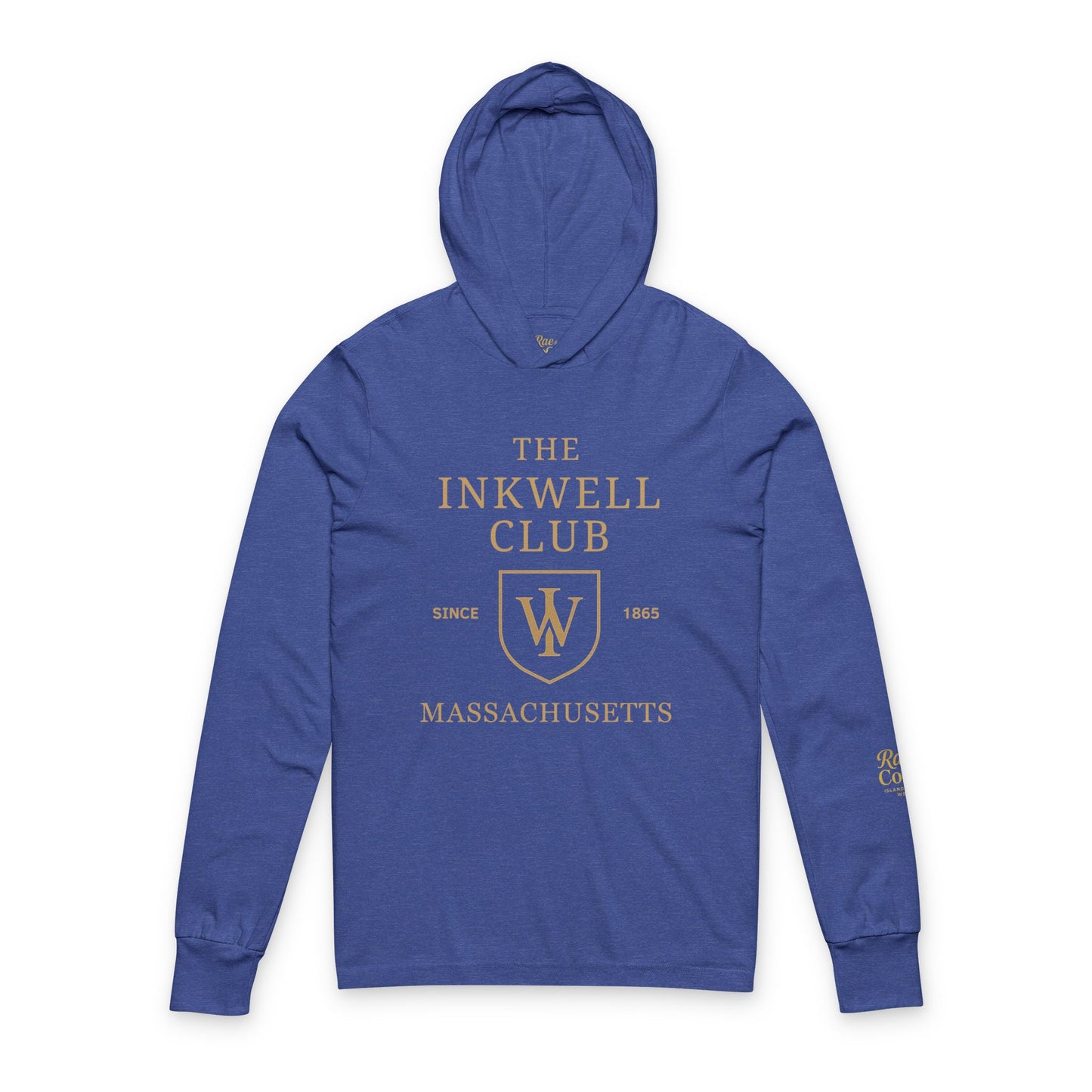 Inkwell Club Unisex Hooded Long Sleeve Tee, Casual Hoodie, Gift for Book Lovers, College Apparel, Cozy Layering Top
