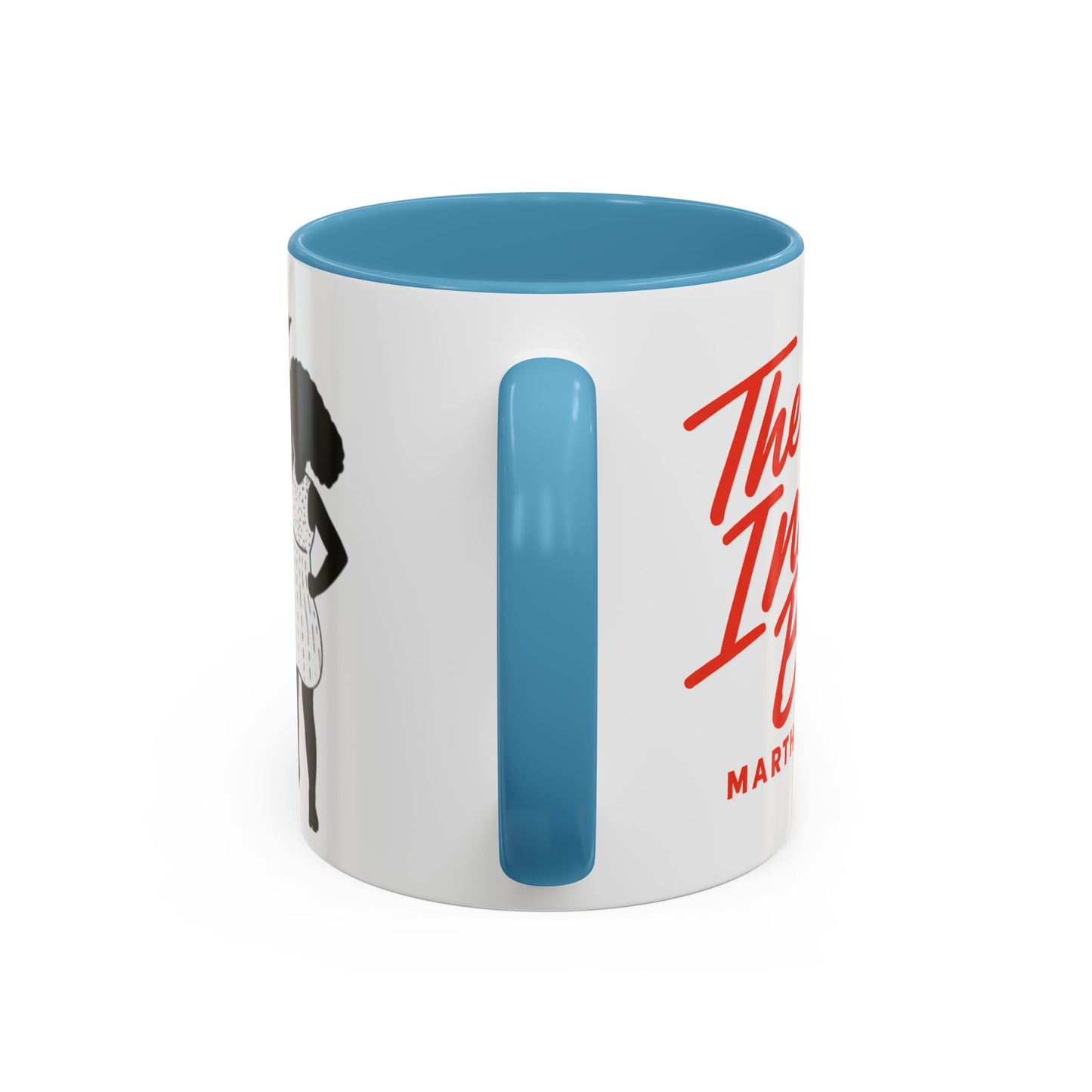 🔴 The Inkwell Beach – Martha’s Vineyard Classic Script Accent Mug (11oz & 15oz)