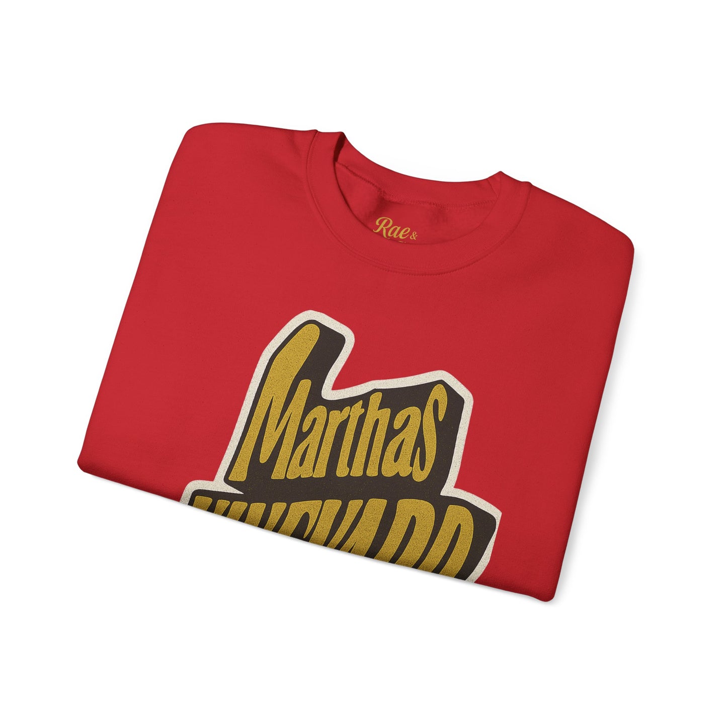 Wavy Martha’s Vineyard Crewneck Sweatshirt – Unisex Heavy Blend | Cozy Island Style