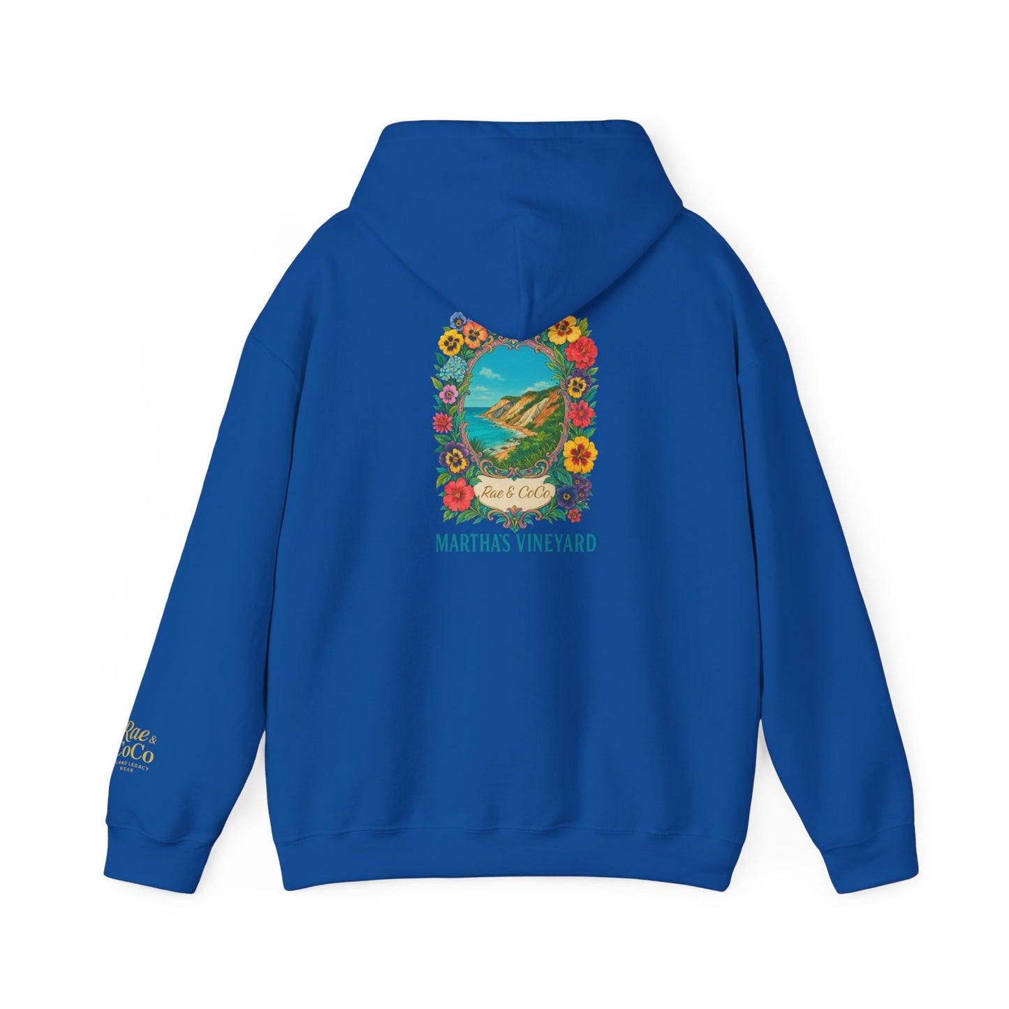 Martha's Vineyard Art Hoodie, Unisex Soft Sweatshirt, Cozy Gift for Beach Lovers, Travel Memory Apparel, Summer Vacation Wear