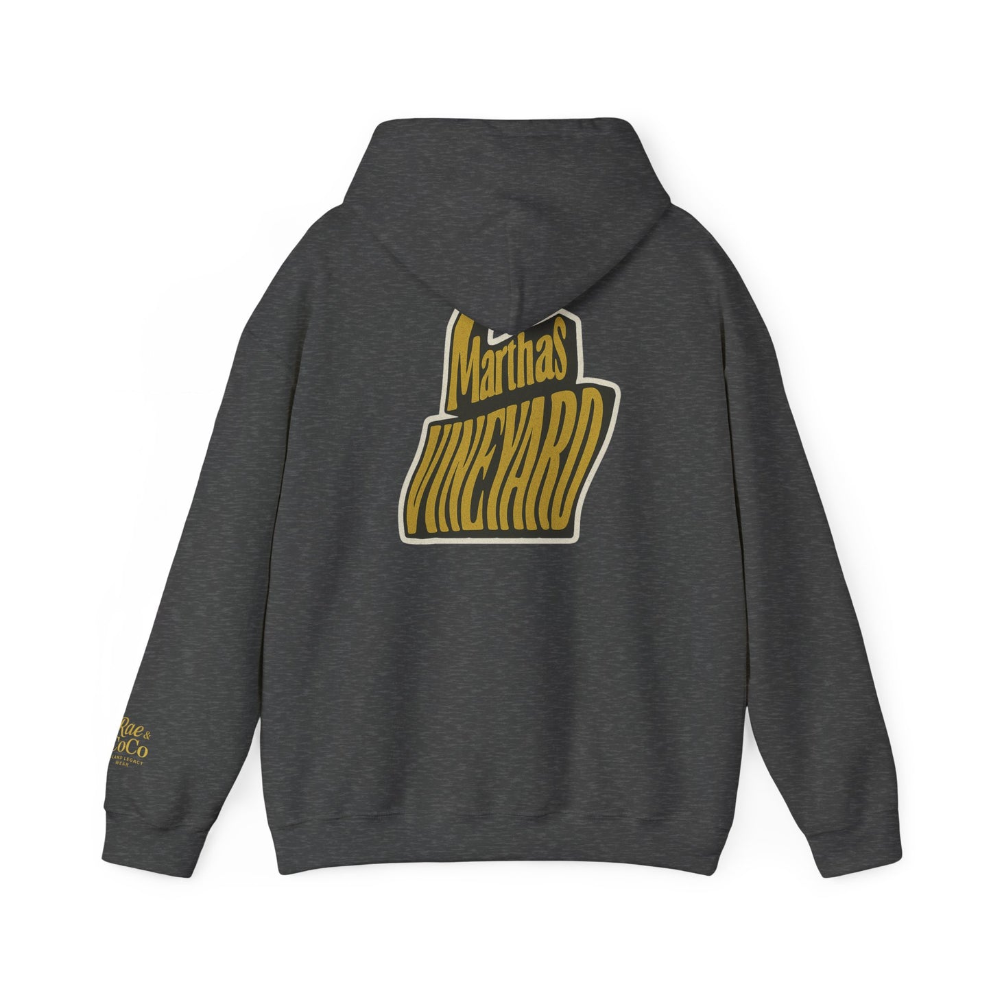 Wavy Martha’s Vineyard Hoodie – Unisex Heavy Blend Sweatshirt, Cozy & Stylish Coastal Wear