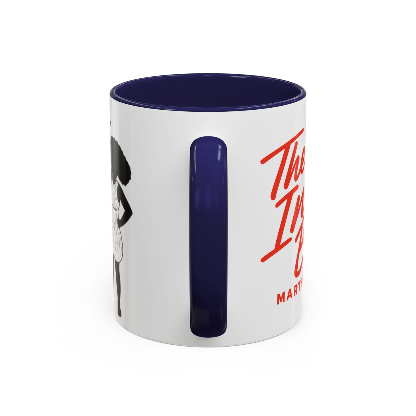 🔴 The Inkwell Beach – Martha’s Vineyard Classic Script Accent Mug (11oz & 15oz)