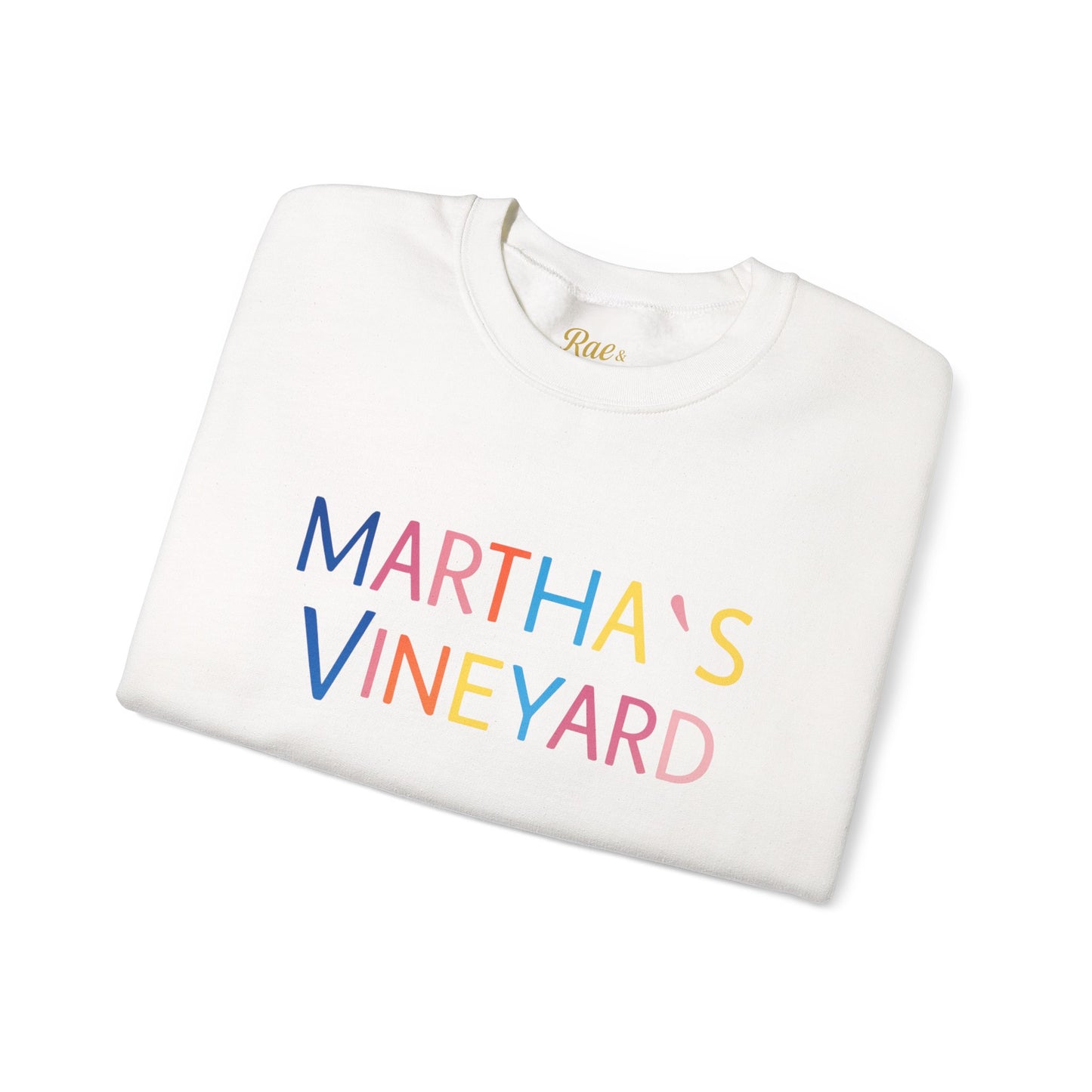 🌈 Colorful “Martha’s Vineyard” Typography Design