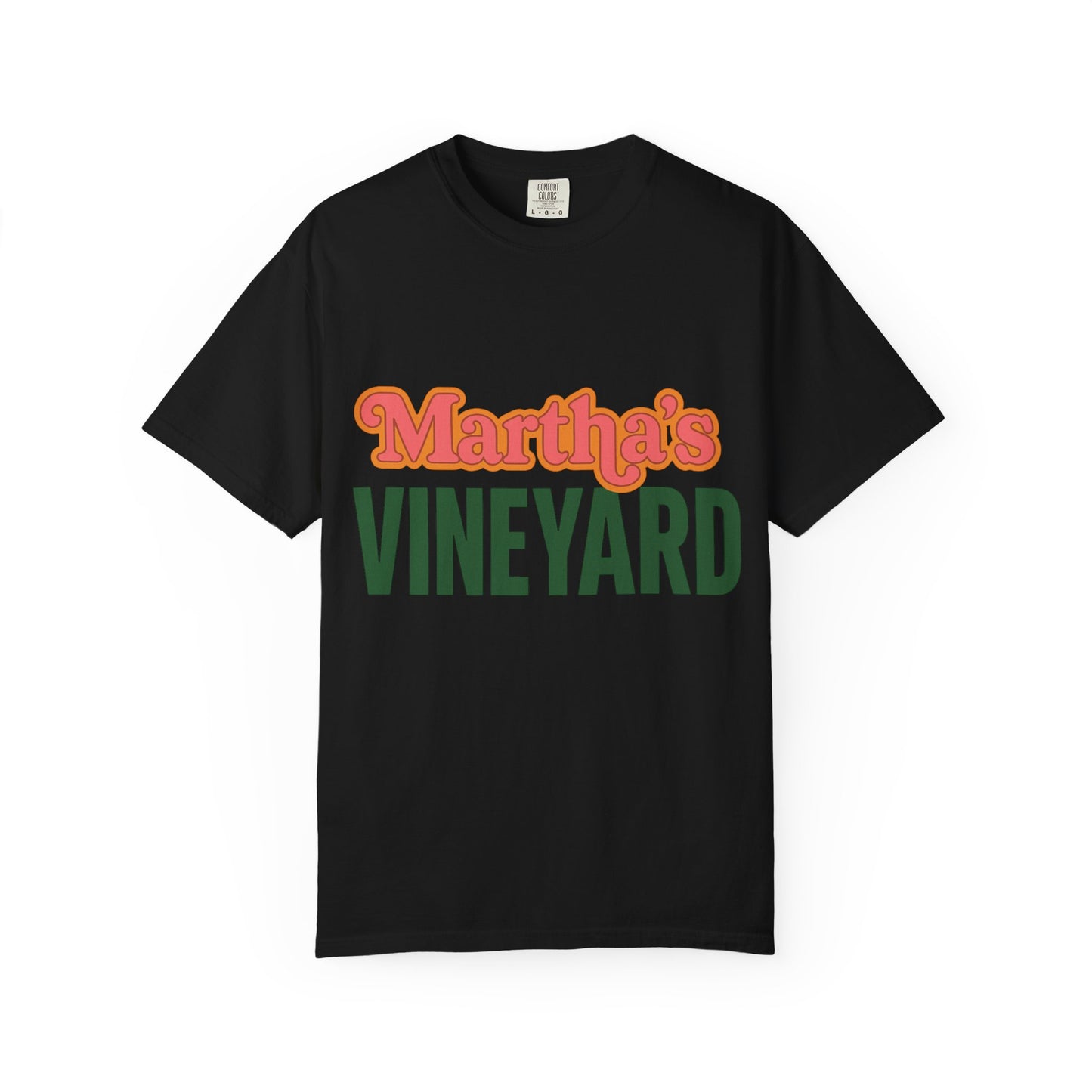Retro Martha’s Vineyard Tee – Bold Vintage Lettering Unisex Island Shirt