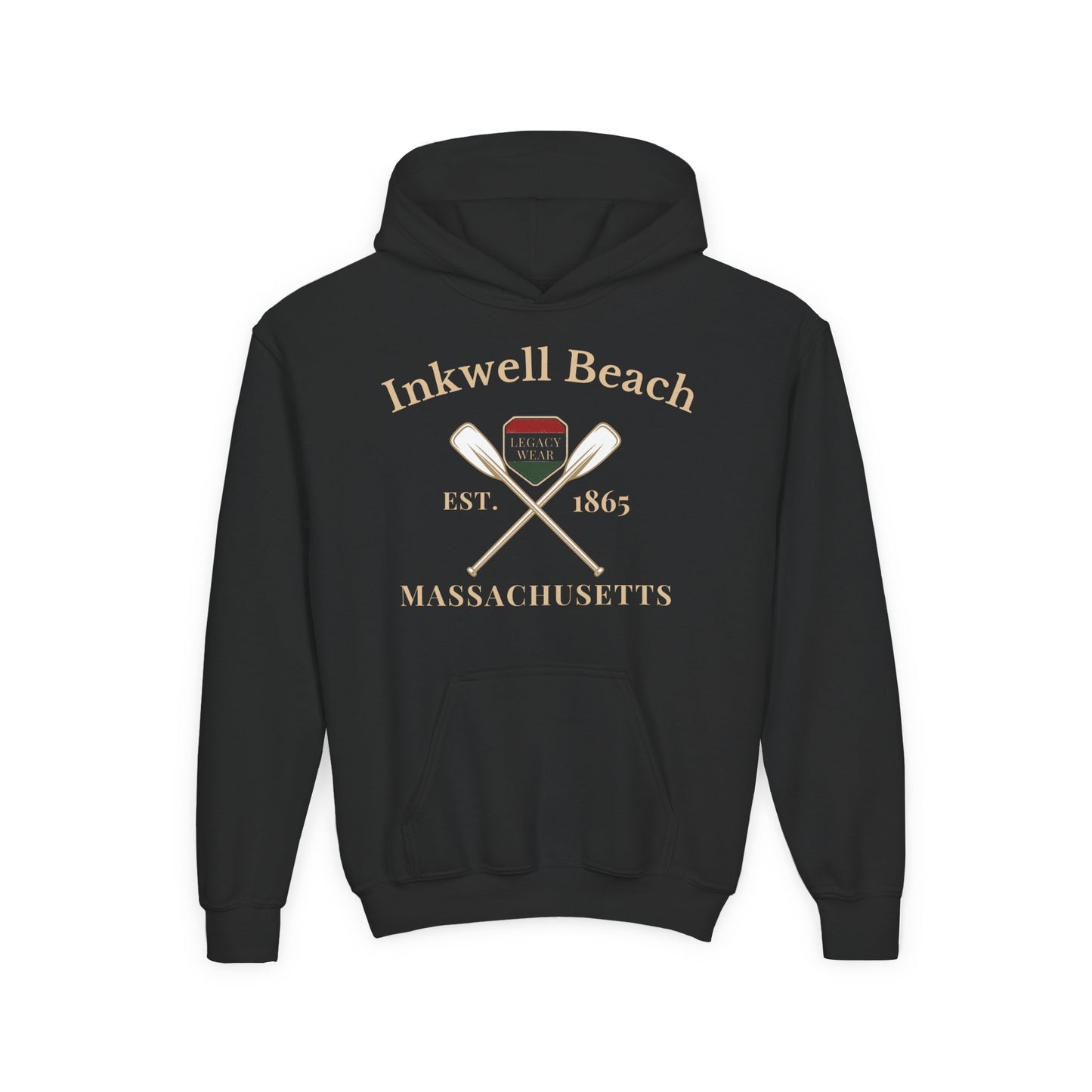 Vintage Inkwell Beach Youth Hoodie - Comfortable & Stylish Sweatshirt for Adventurous Kids