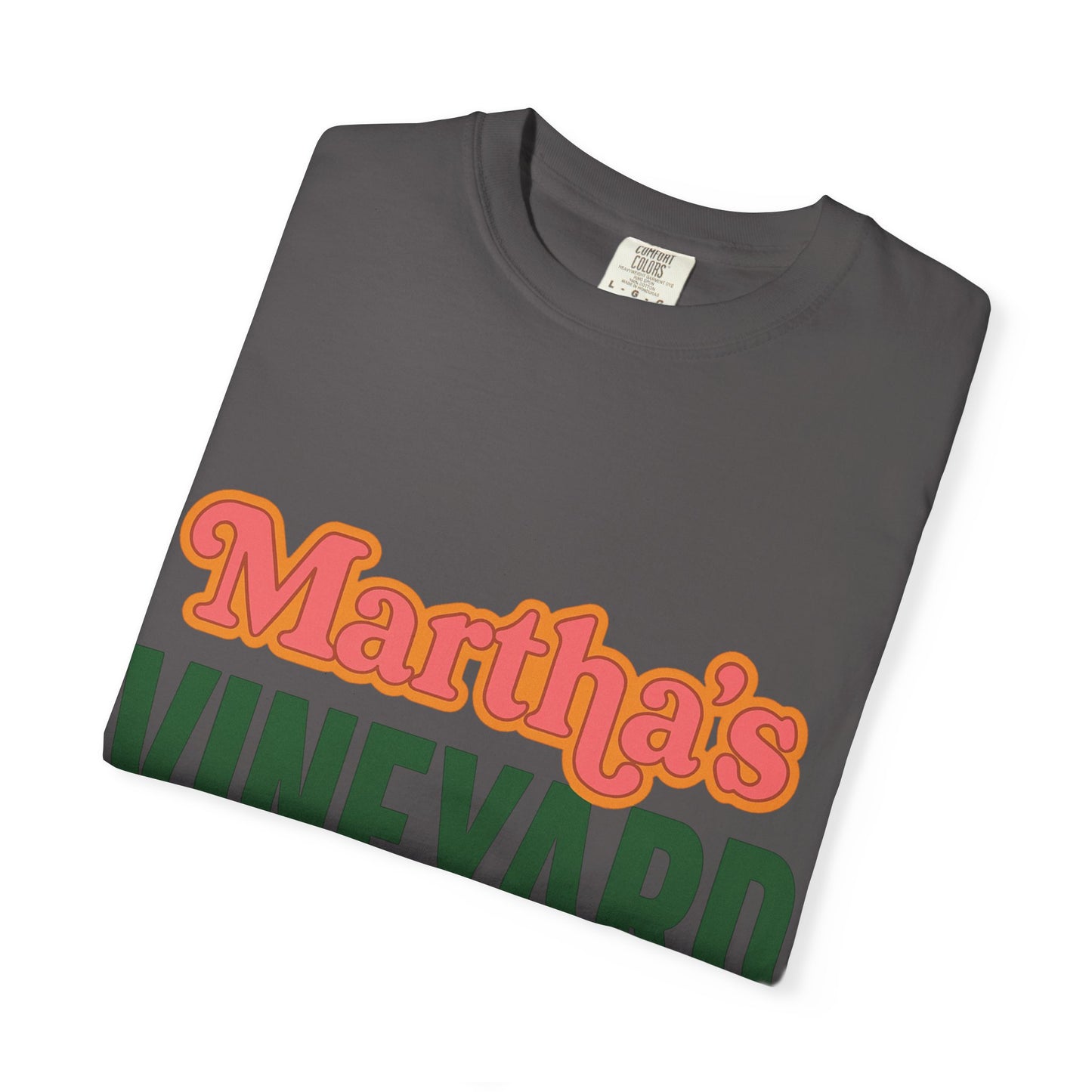 Retro Martha’s Vineyard Tee – Bold Vintage Lettering Unisex Island Shirt