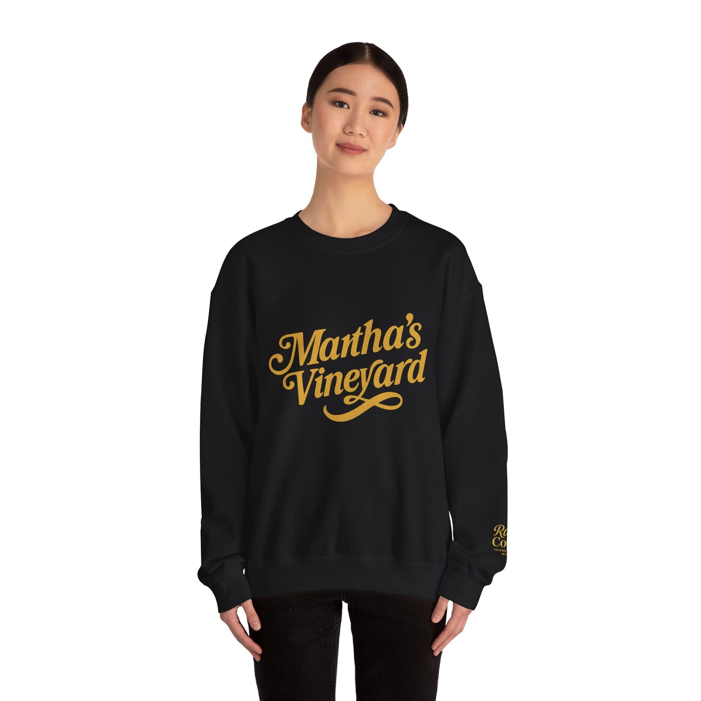 Cursive Martha’s Vineyard Crewneck Sweatshirt – Unisex Heavy Blend | Cozy Island Style