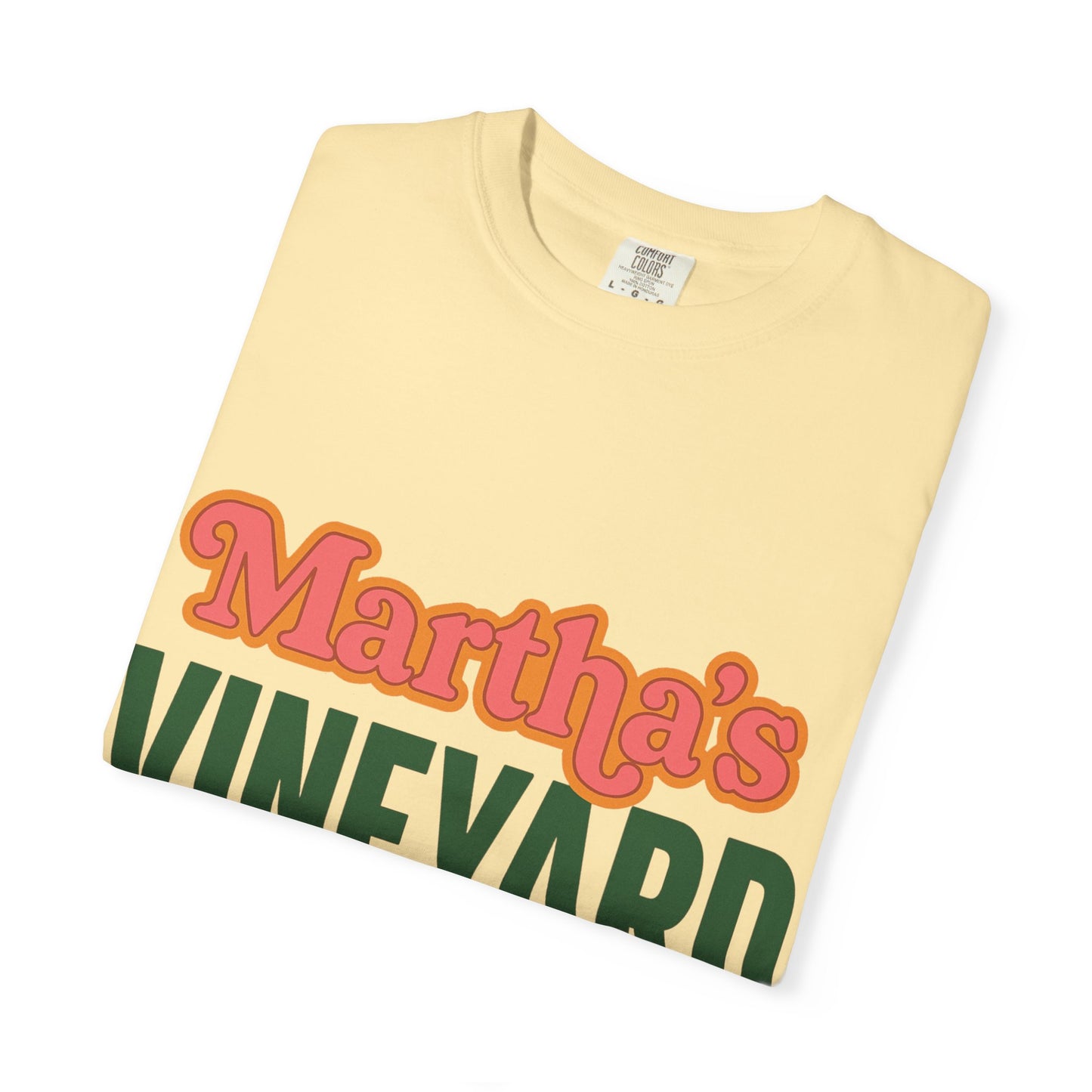Retro Martha’s Vineyard Tee – Bold Vintage Lettering Unisex Island Shirt
