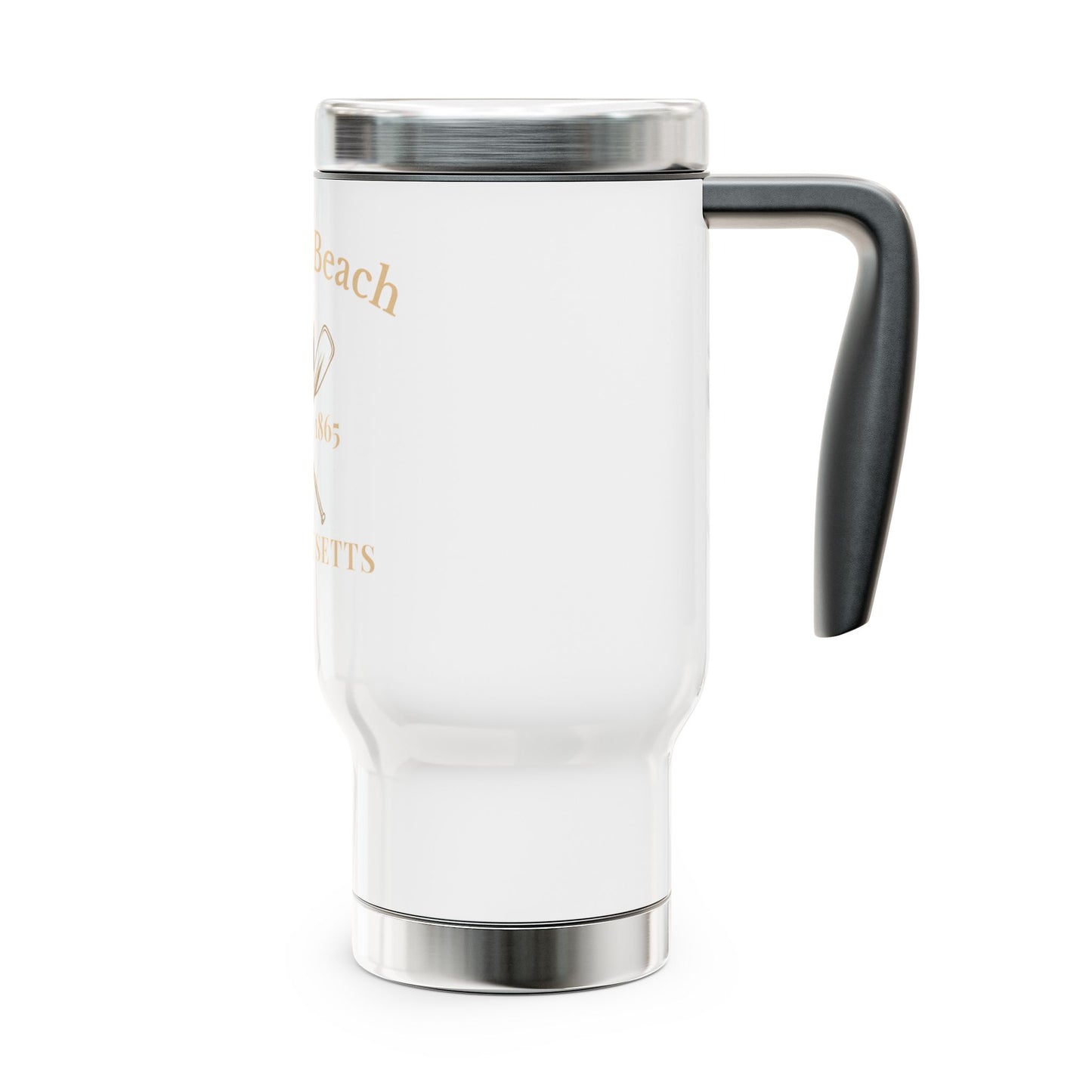 Stylish Stainless Steel Travel Mug, Inkwell Beach Travel Cup, Coffee Lover Gift, Outdoor Adventure Mug, Eco-Friendly Beverage Container