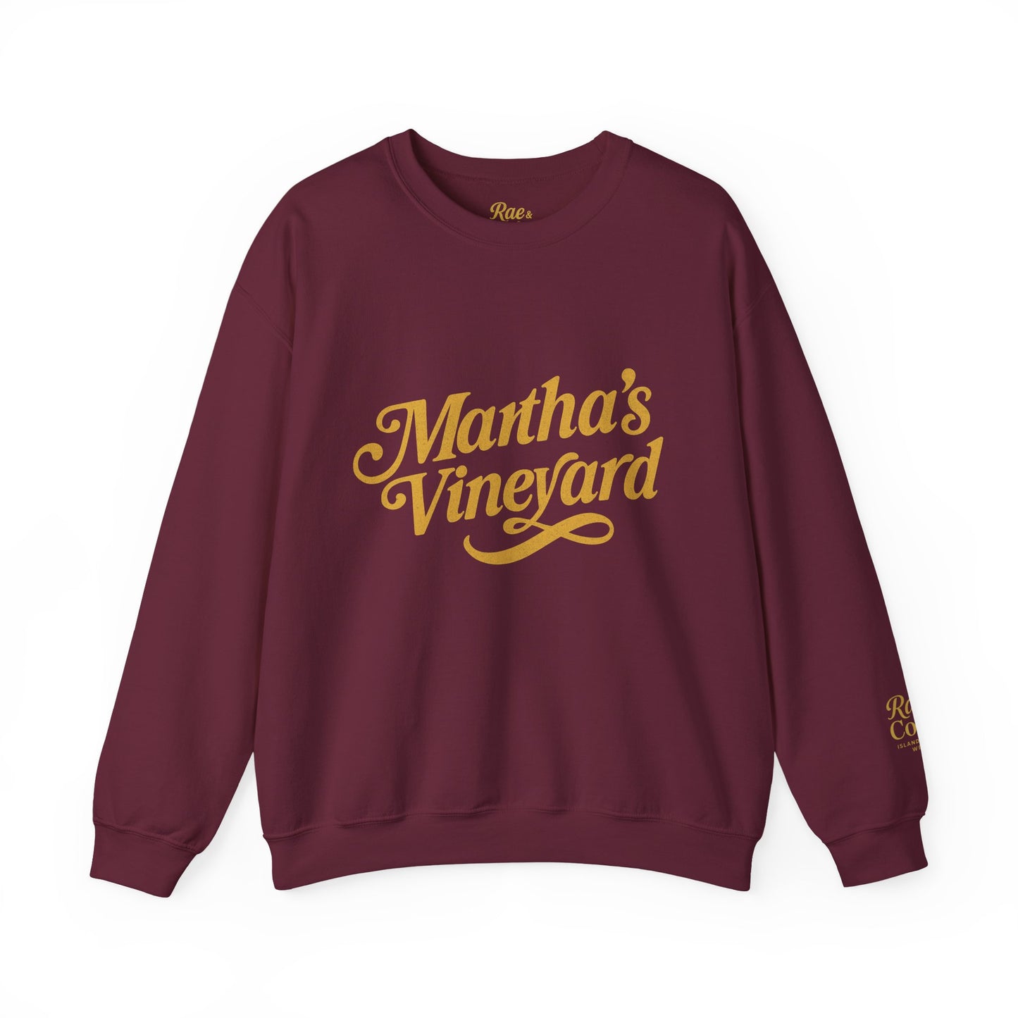 Cursive Martha’s Vineyard Crewneck Sweatshirt – Unisex Heavy Blend | Cozy Island Style