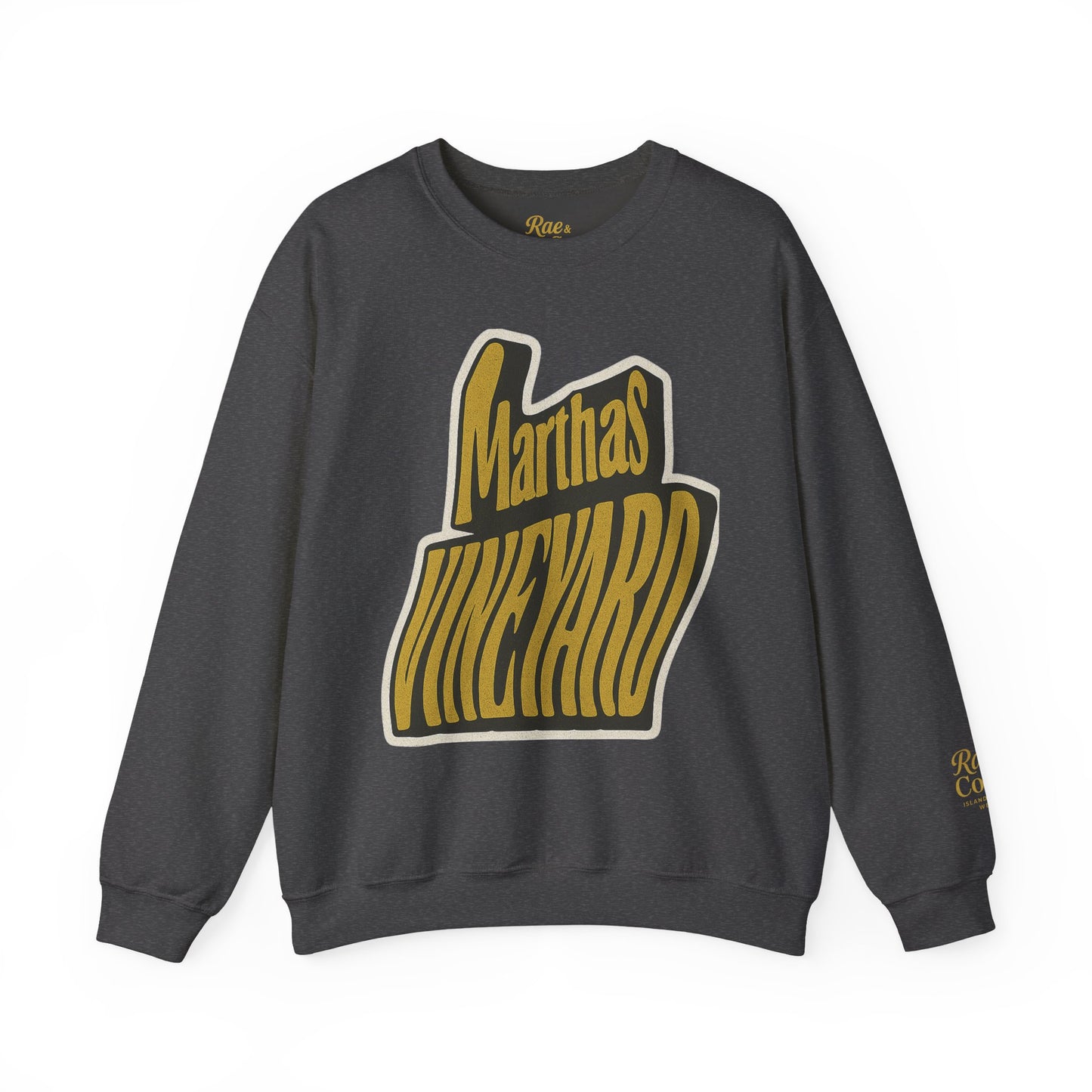 Wavy Martha’s Vineyard Crewneck Sweatshirt – Unisex Heavy Blend | Cozy Island Style