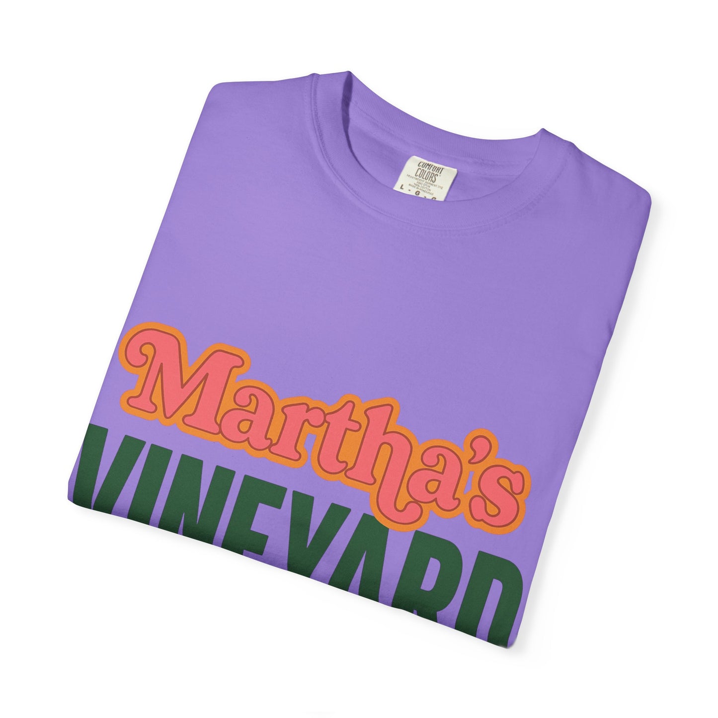 Retro Martha’s Vineyard Tee – Bold Vintage Lettering Unisex Island Shirt