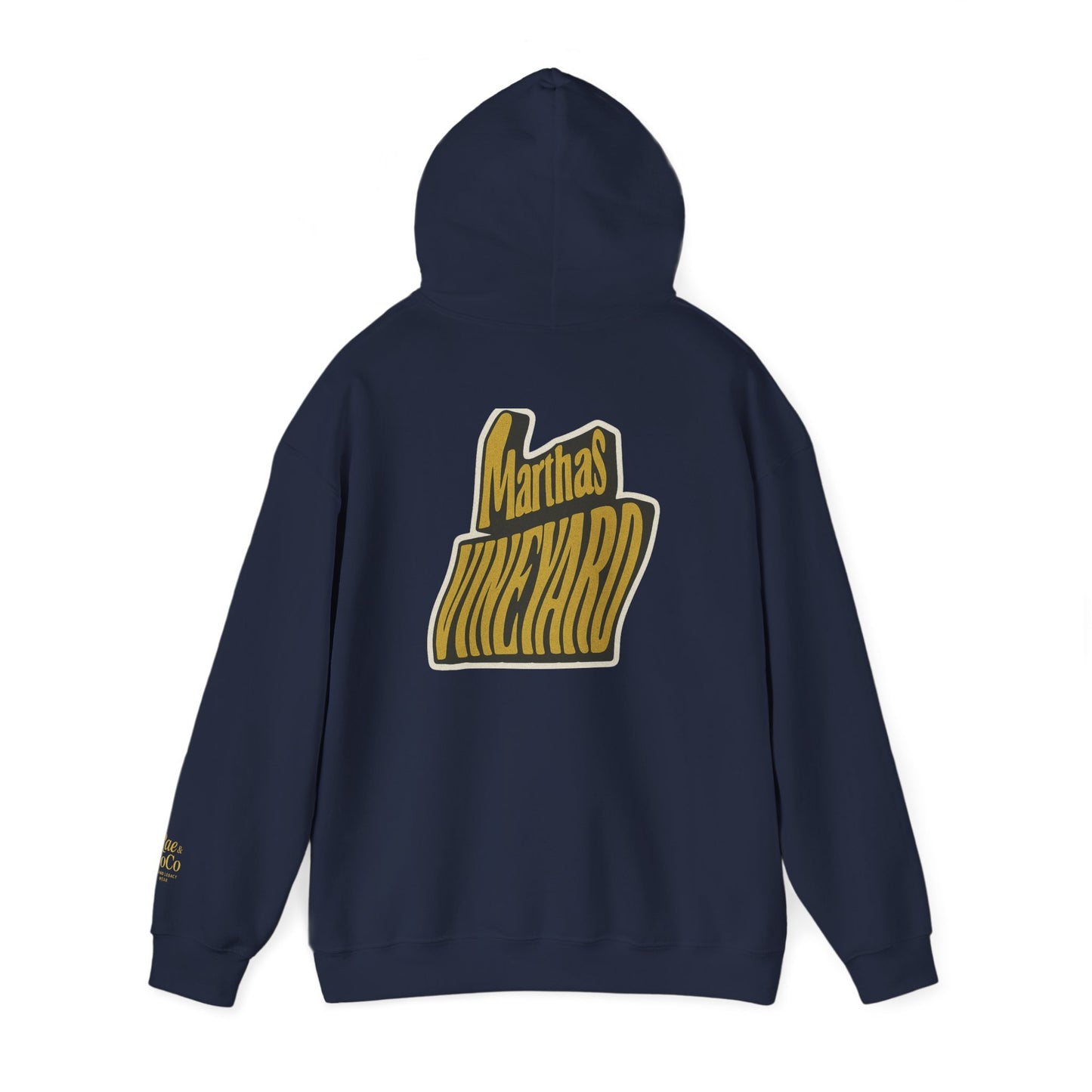 Wavy Martha’s Vineyard Hoodie – Unisex Heavy Blend Sweatshirt, Cozy & Stylish Coastal Wear