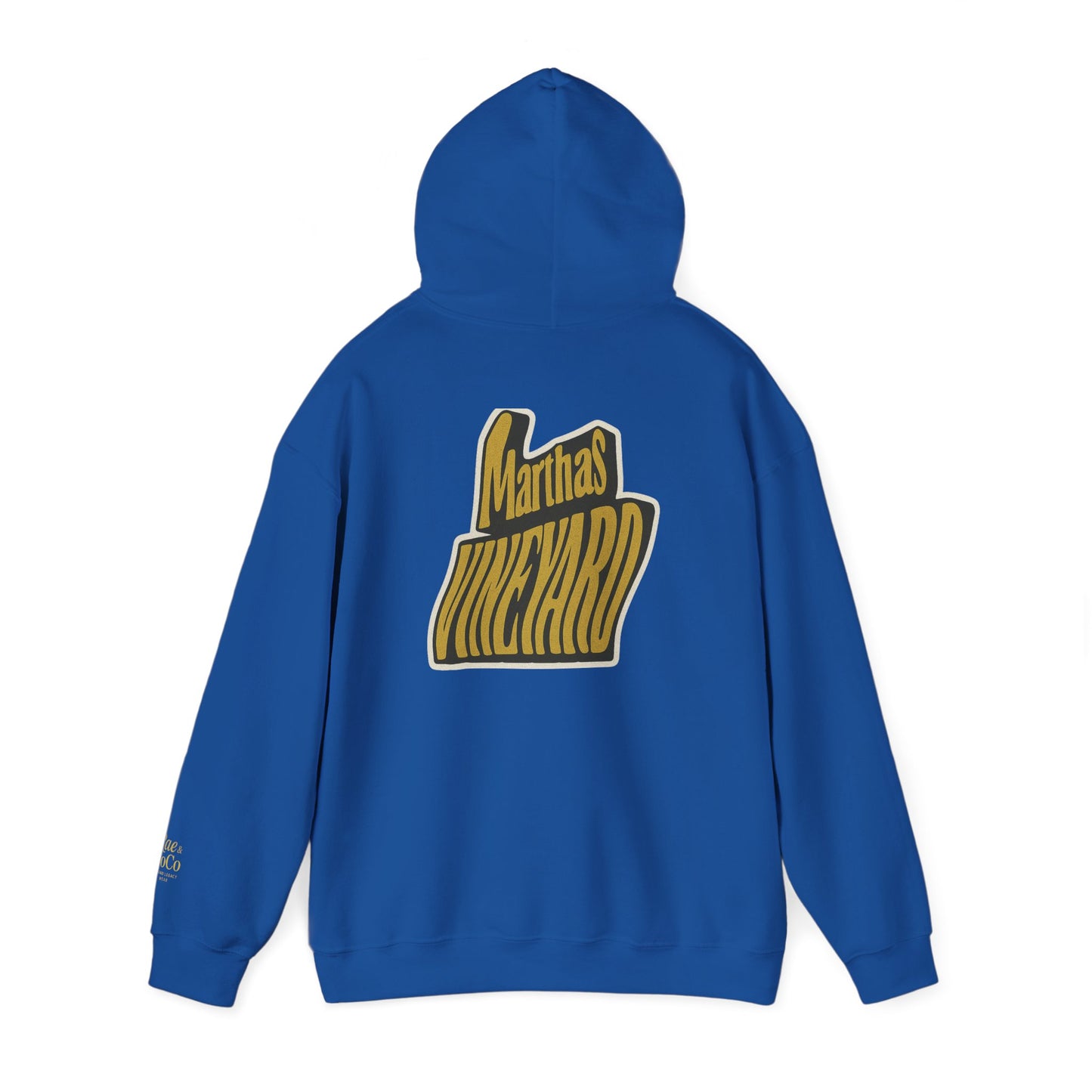 Wavy Martha’s Vineyard Hoodie – Unisex Heavy Blend Sweatshirt, Cozy & Stylish Coastal Wear