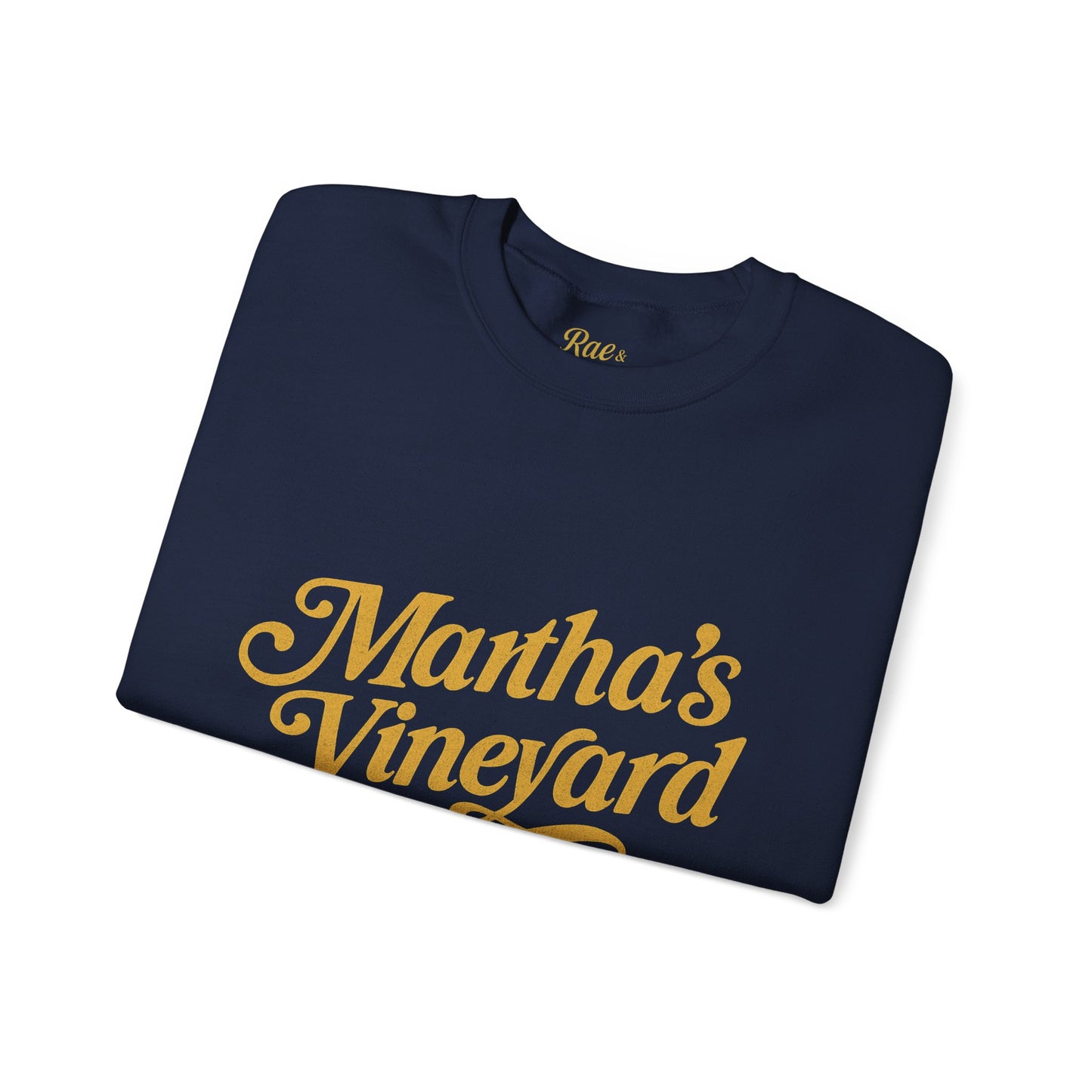 Cursive Martha’s Vineyard Crewneck Sweatshirt – Unisex Heavy Blend | Cozy Island Style