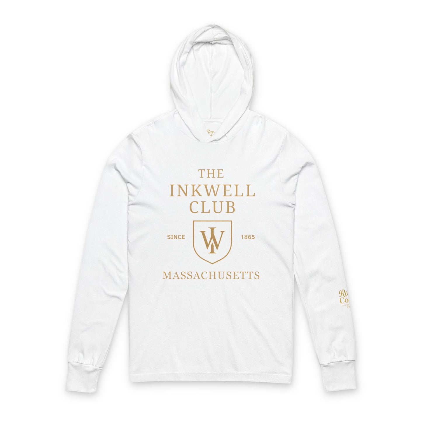 Inkwell Club Unisex Hooded Long Sleeve Tee, Casual Hoodie, Gift for Book Lovers, College Apparel, Cozy Layering Top