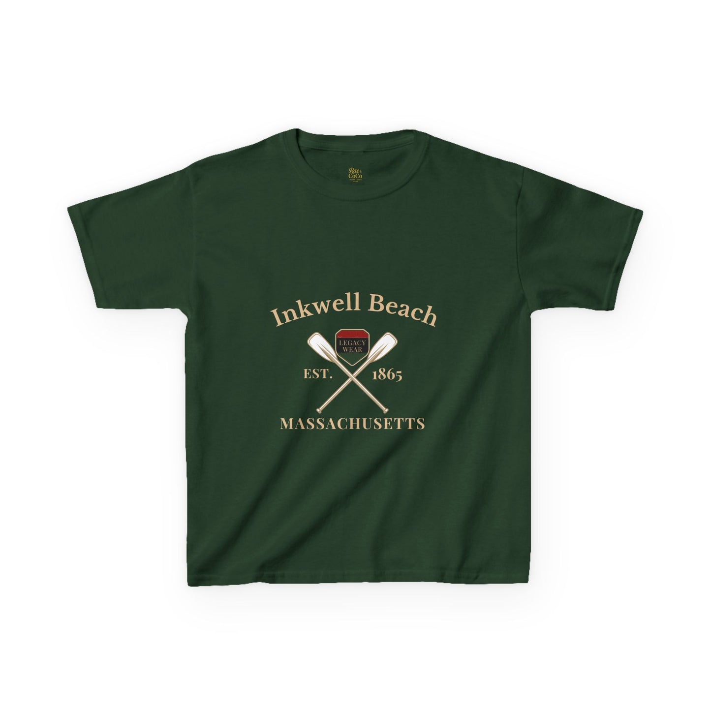 Inkwell Beach Kids Shirt – Black Heritage Martha’s Vineyard Tee, Vintage Massachusetts Design, Black-Owned Coastal Summer Apparel