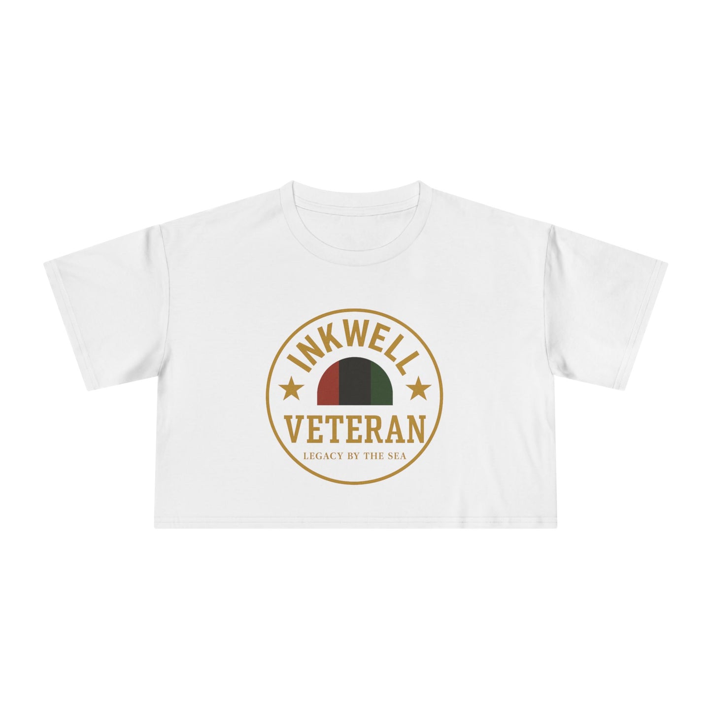 Crop Tee - Inkwell Veteran Crop Top for Women