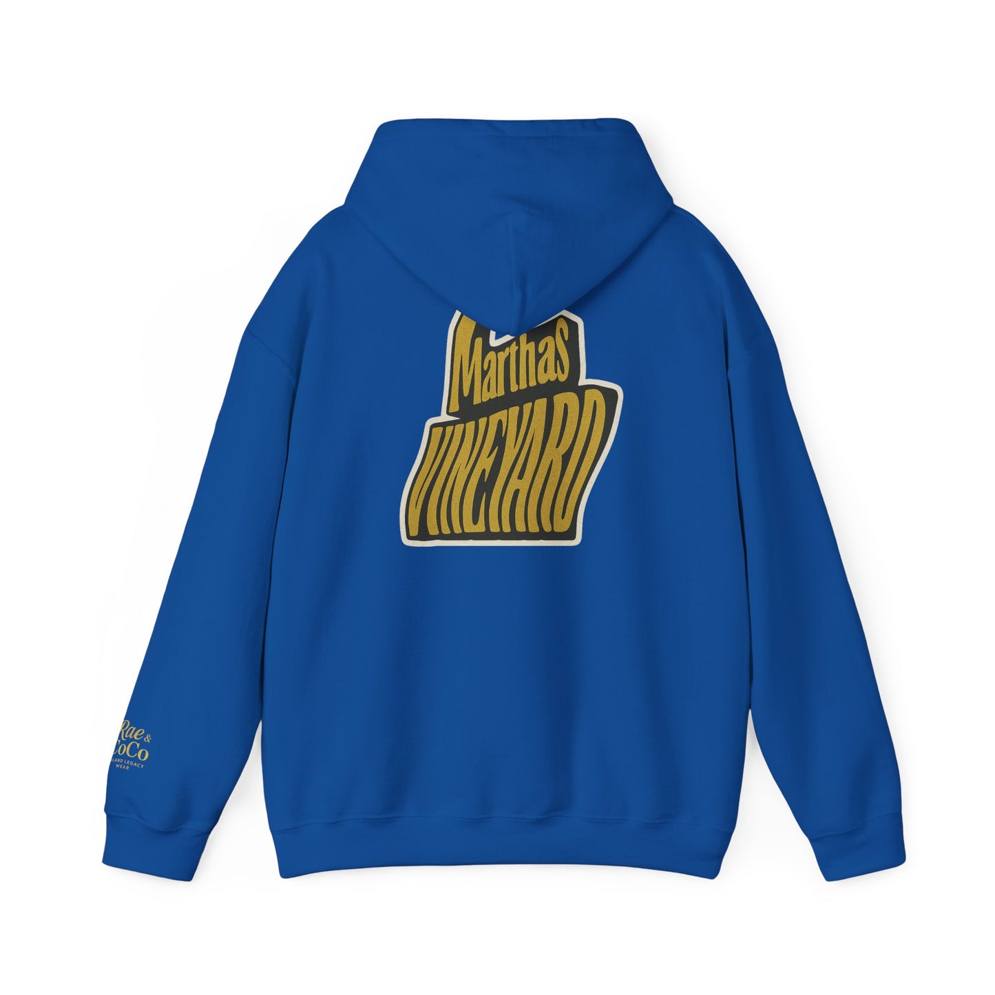 Wavy Martha’s Vineyard Hoodie – Unisex Heavy Blend Sweatshirt, Cozy & Stylish Coastal Wear