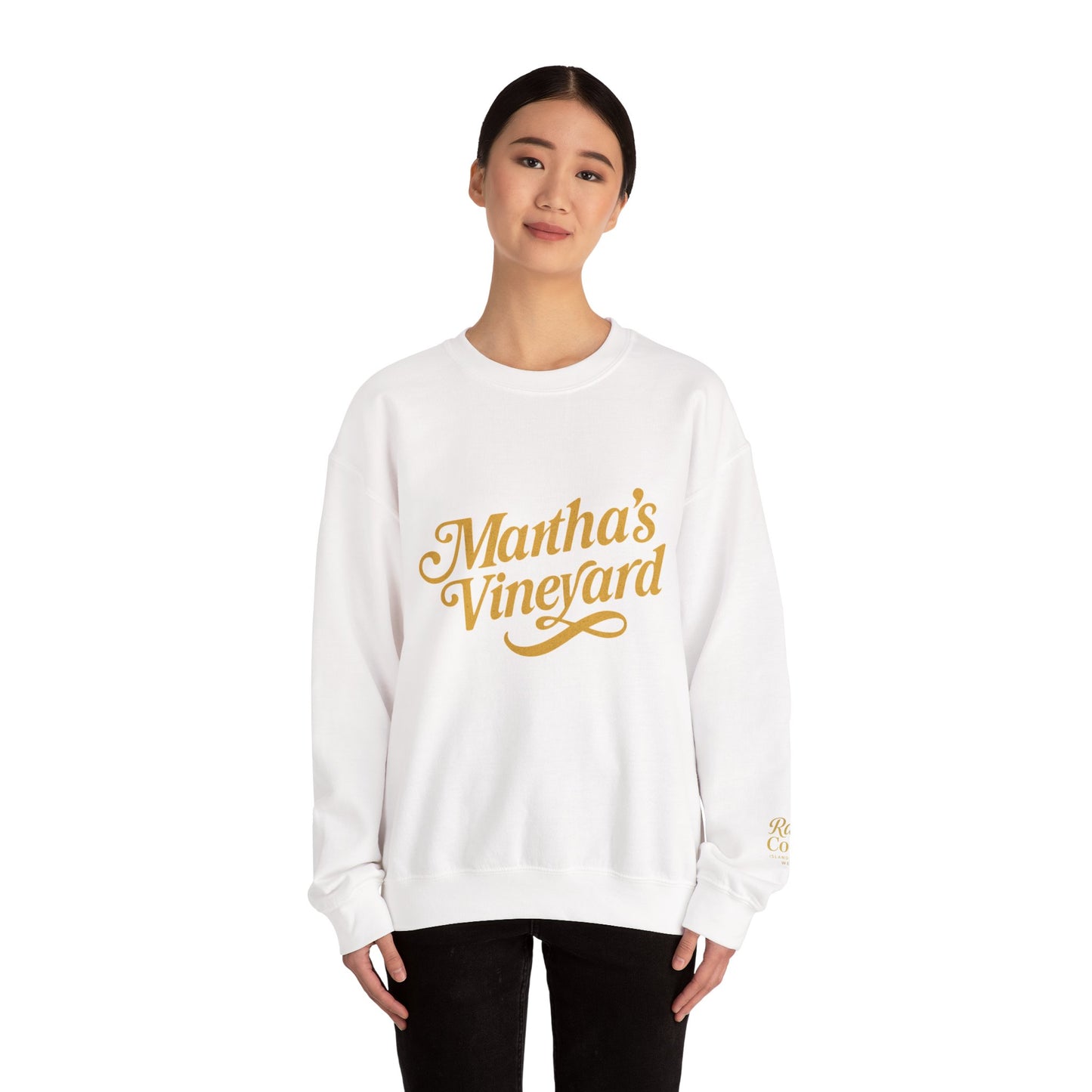 Cursive Martha’s Vineyard Crewneck Sweatshirt – Unisex Heavy Blend | Cozy Island Style