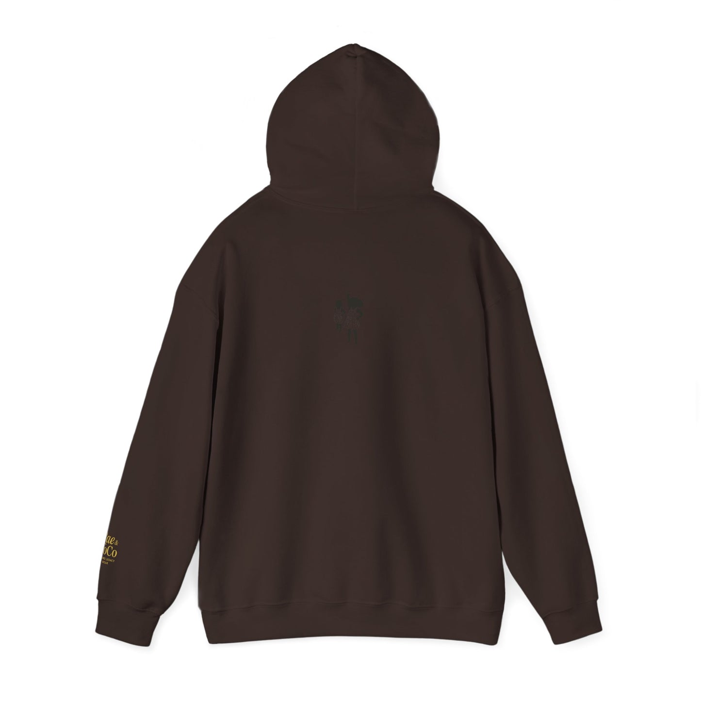Martha’s Vineyard Hoodie – Unisex Heavy Blend with Cursive Yellow & Black Lettering